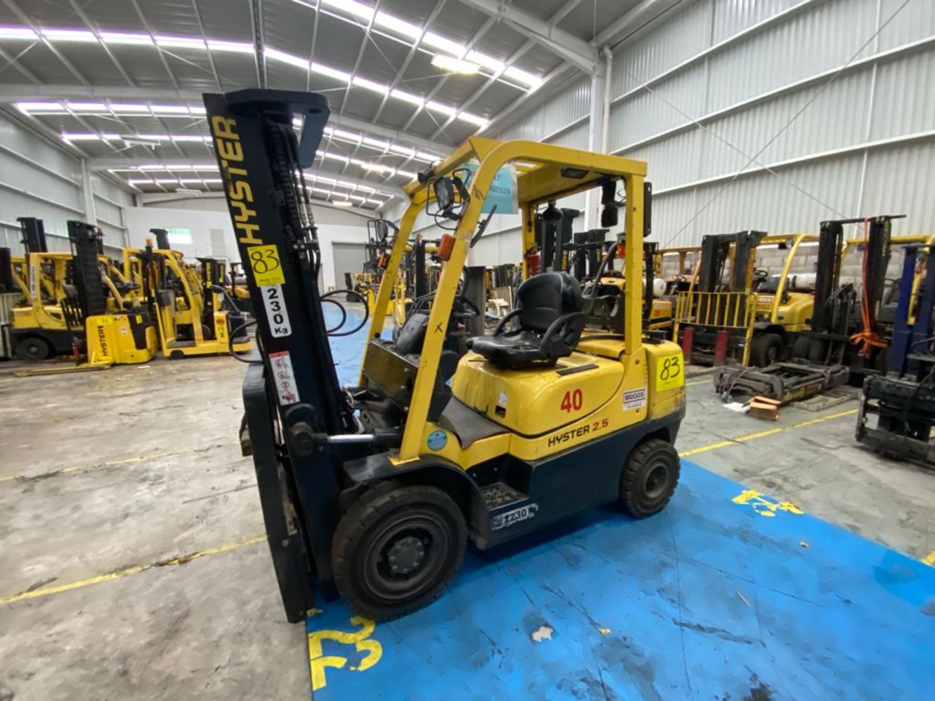 Hyster Forklift, Model H2.5XT, S/N D466R01902N, Year 2015, 5000 lb capacity