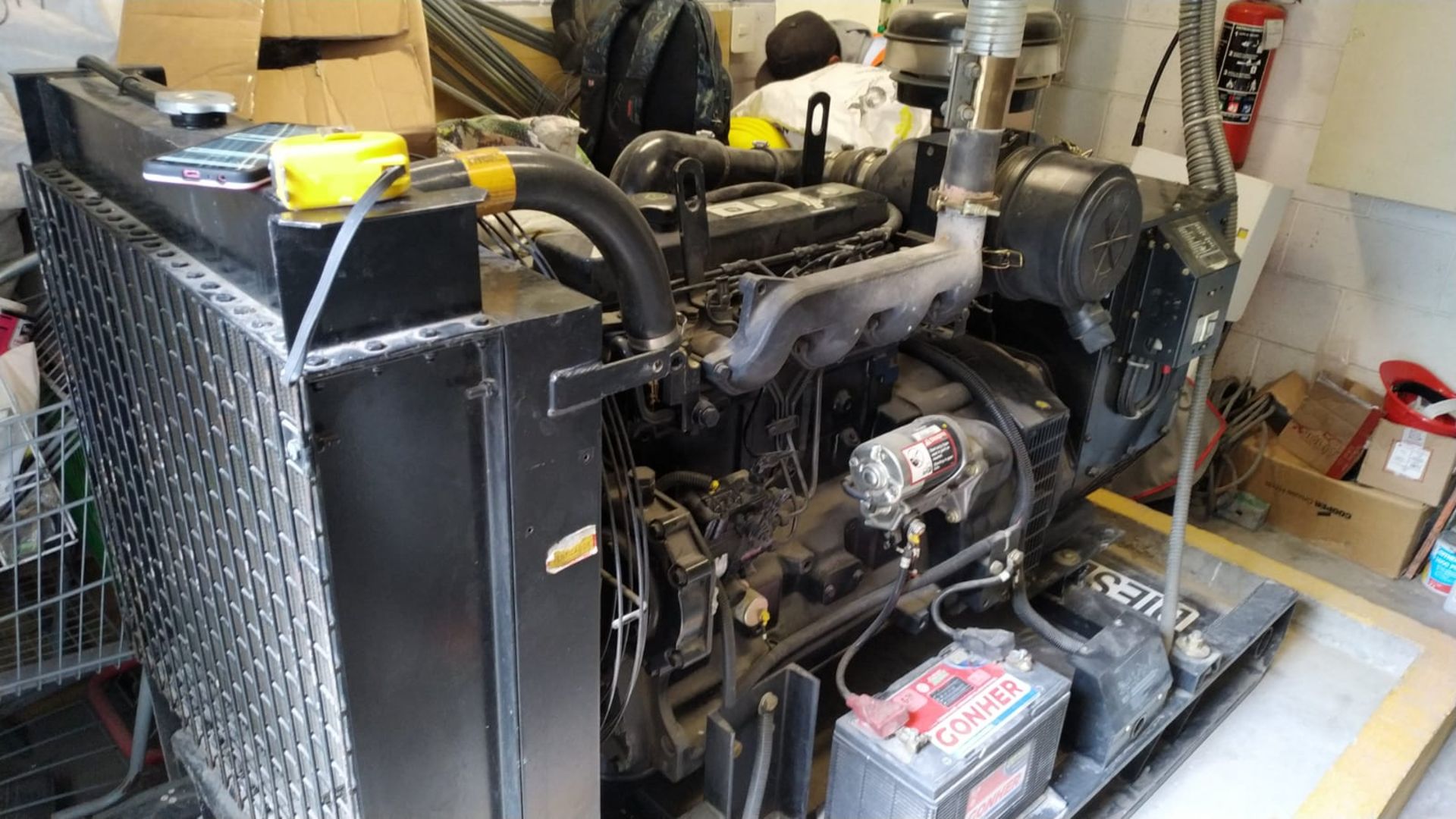 Genset 36 KW / 45 KVA, 220 V. Generator STAMFORD Emergency Plant with John Deer Motor - Image 3 of 9