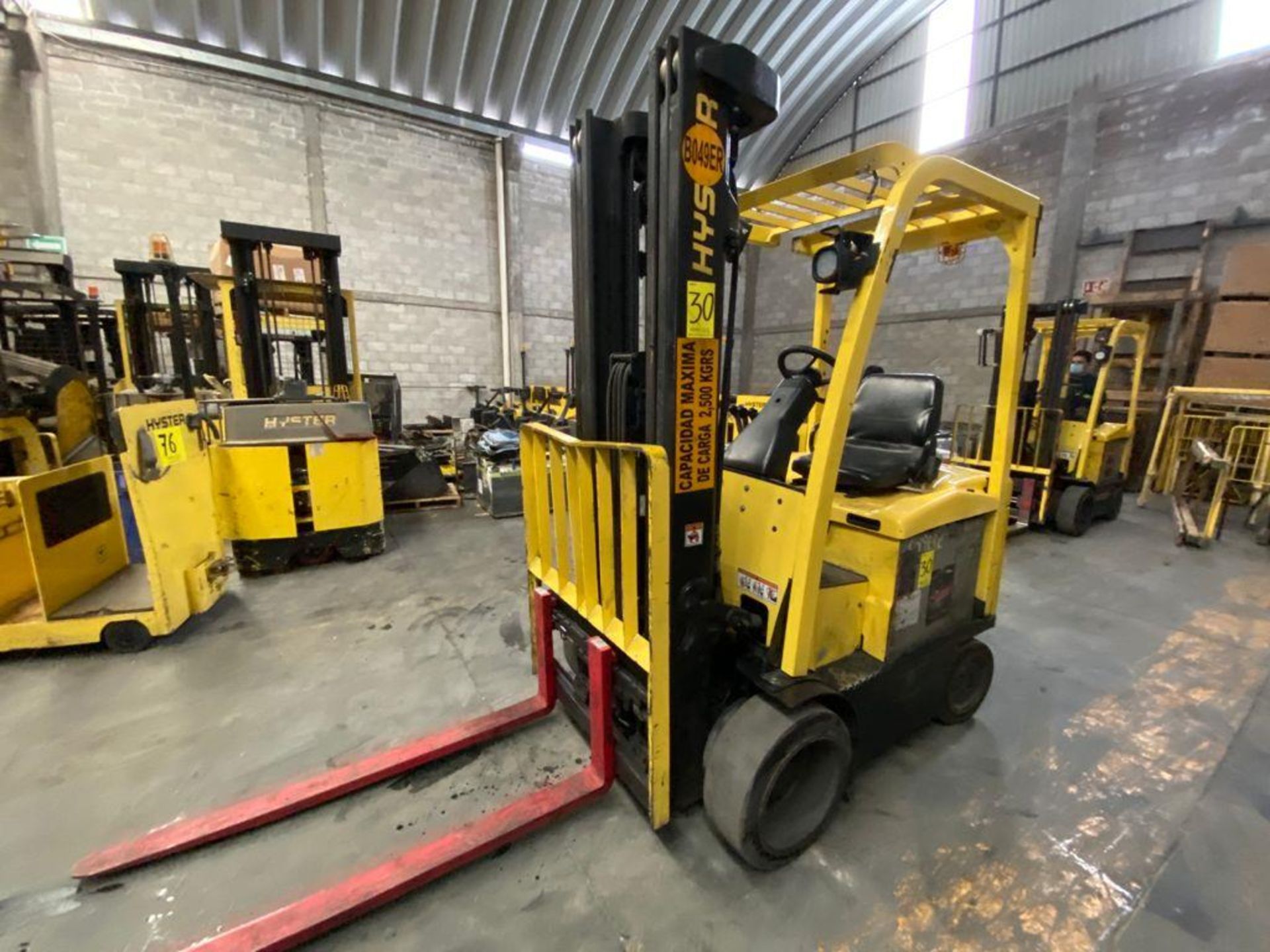 Hyster Electric Forklift, Model E50XN, S/N A268N20176P, Year 2016, 4750 lb capacity