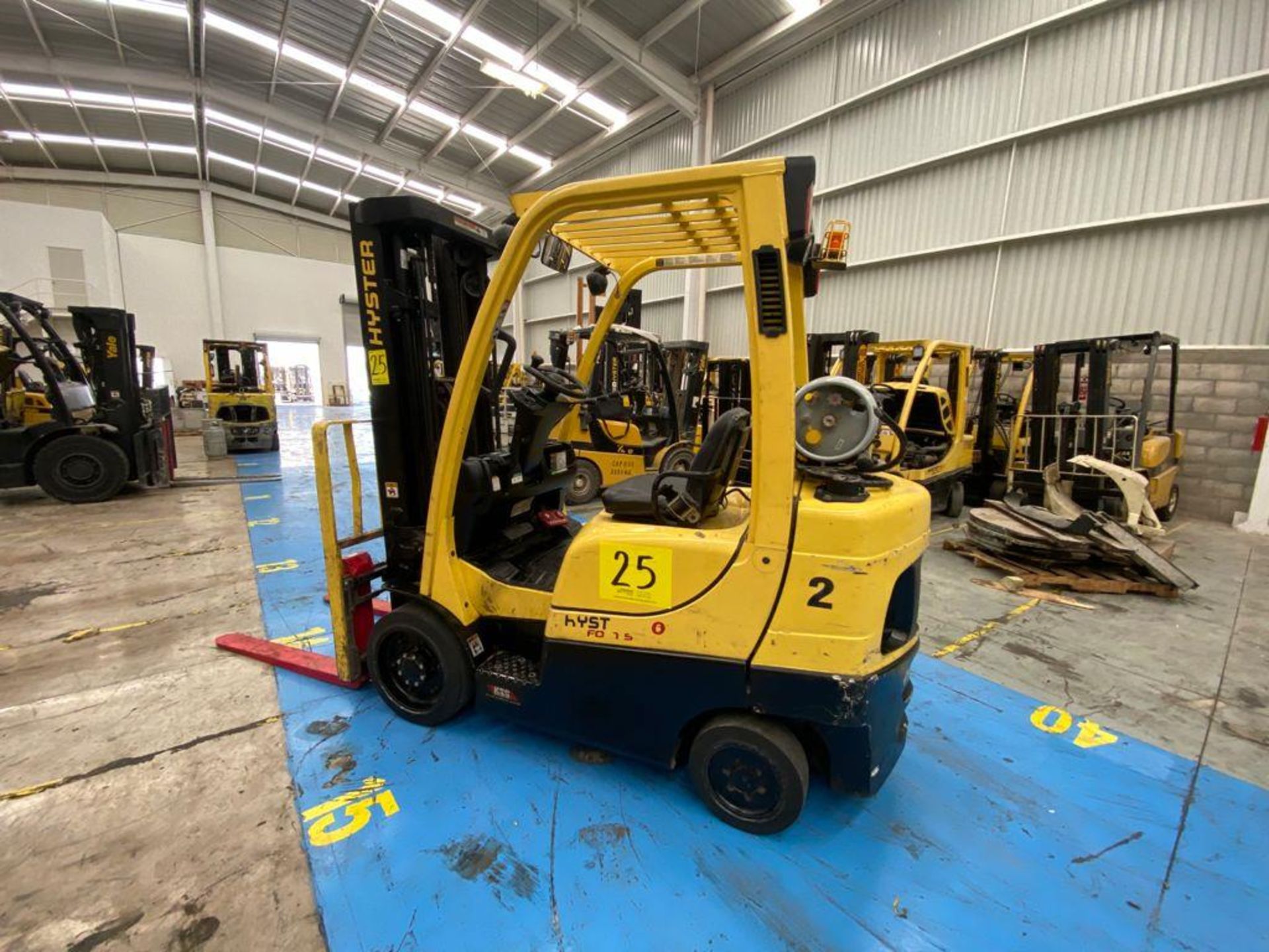 Hyster Forklift, Model S60FT, S/N H187V06608P, Year 2016, 5700 lb capacity - Image 16 of 42