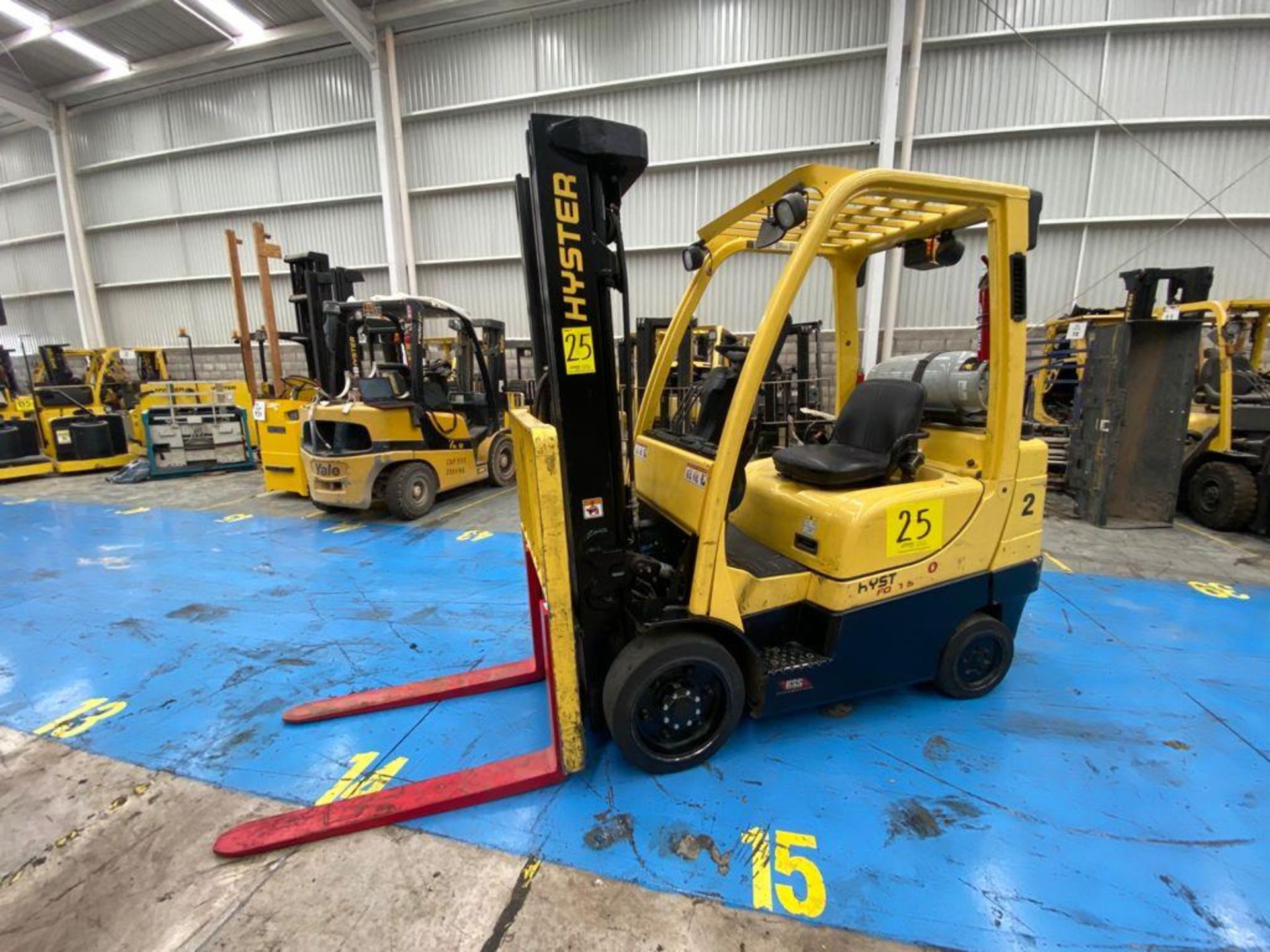 Hyster Forklift, Model S60FT, S/N H187V06608P, Year 2016, 5700 lb capacity - Image 18 of 42