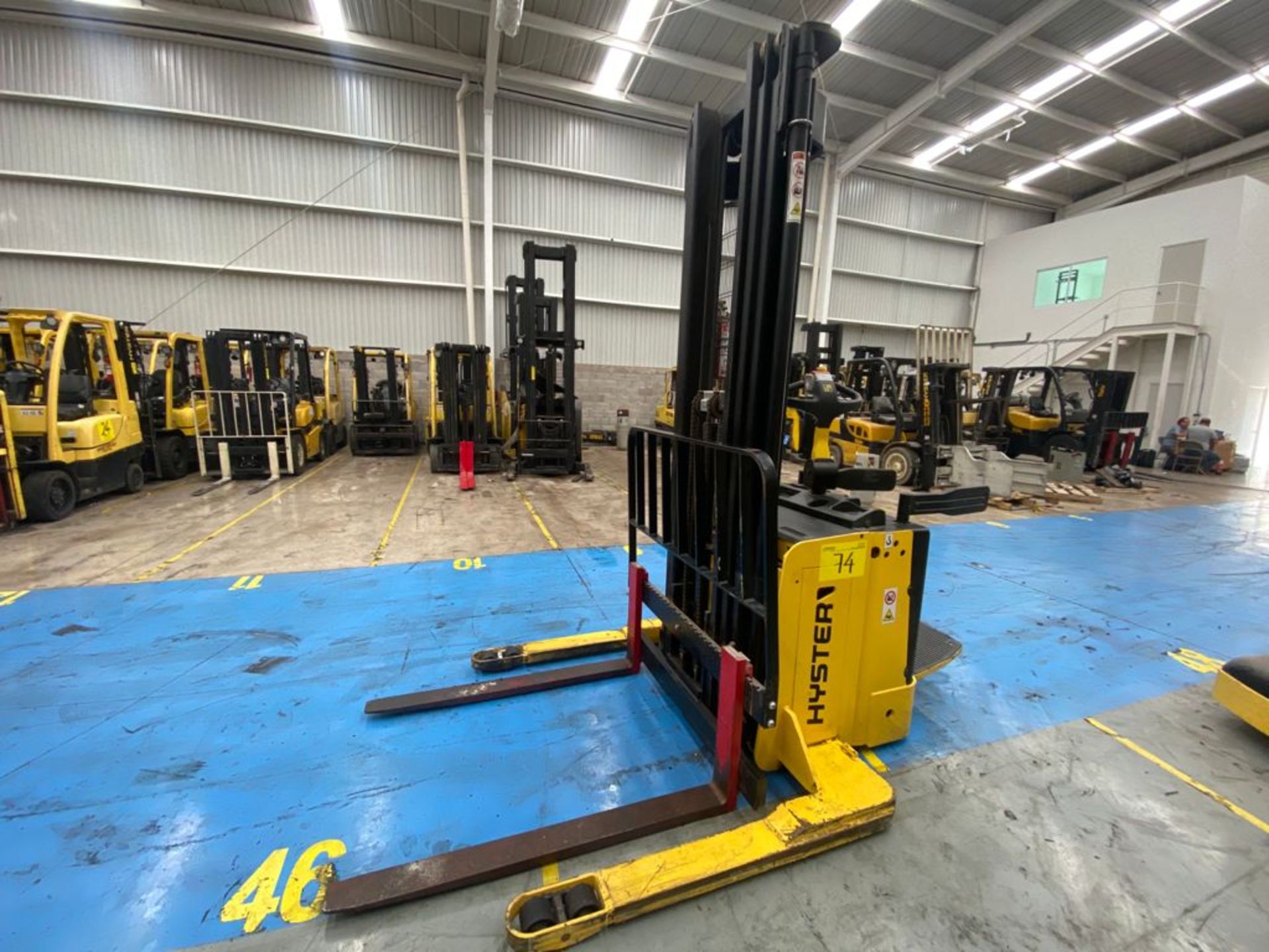 Hyster Electric Platform High Lift Stacker Model S1.5S, SN C442T03146R, Year 2017, 1.5 tons capacity