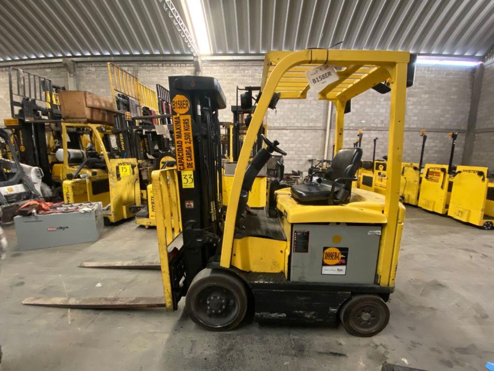 Hyster Electric Forklift, Model E50XN, S/N A268N20431P, Year 2016, 4700 lb capacity - Image 3 of 32