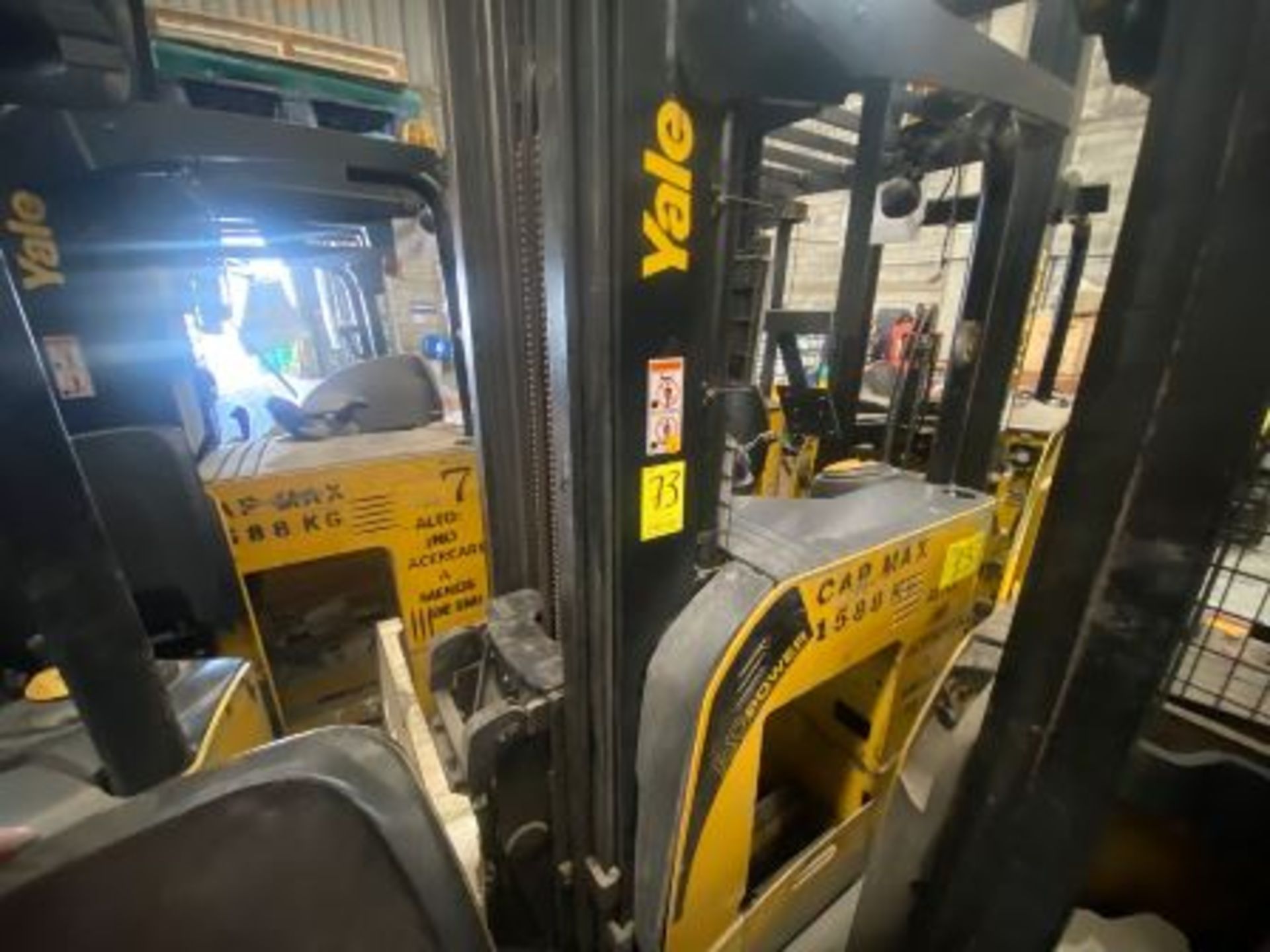 Yale Electric Forklift, Model NDR035EANL36TE157, S/N C861N03079H, Year 2010, 3500 lb capacity - Image 28 of 62