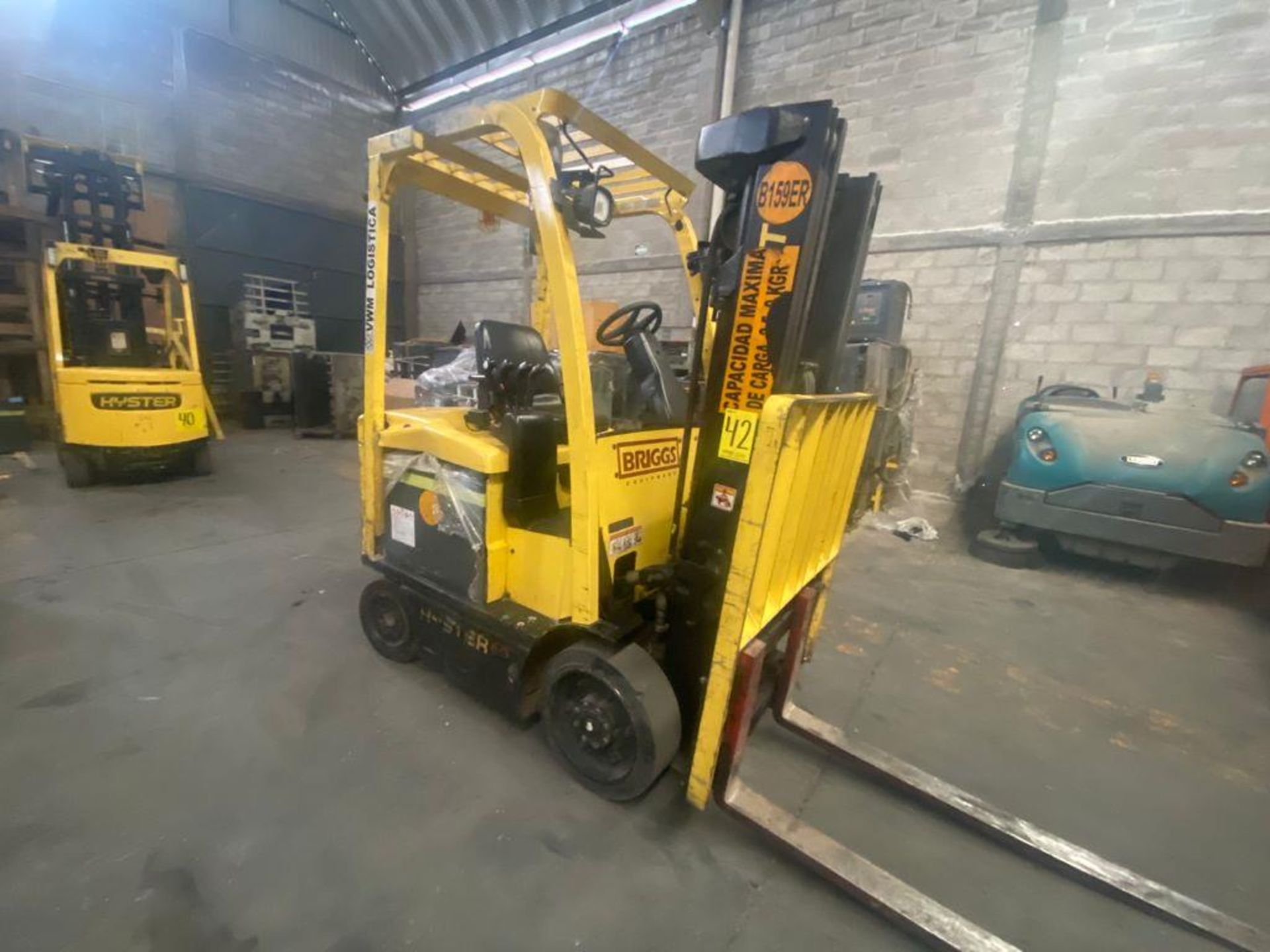 Hyster Electric Forklift, Model E50XN, S/N A268N20432P, Year 2016, 4700 lb capacity - Image 10 of 43