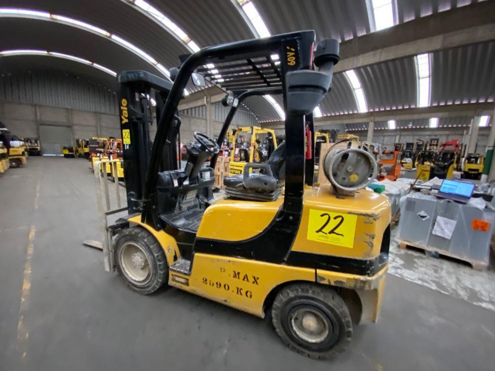 Yale Forklift, Model GLP060VXNDAE087, S/N D875V07977R, Year 2017, 5700 lb capacity - Image 36 of 39