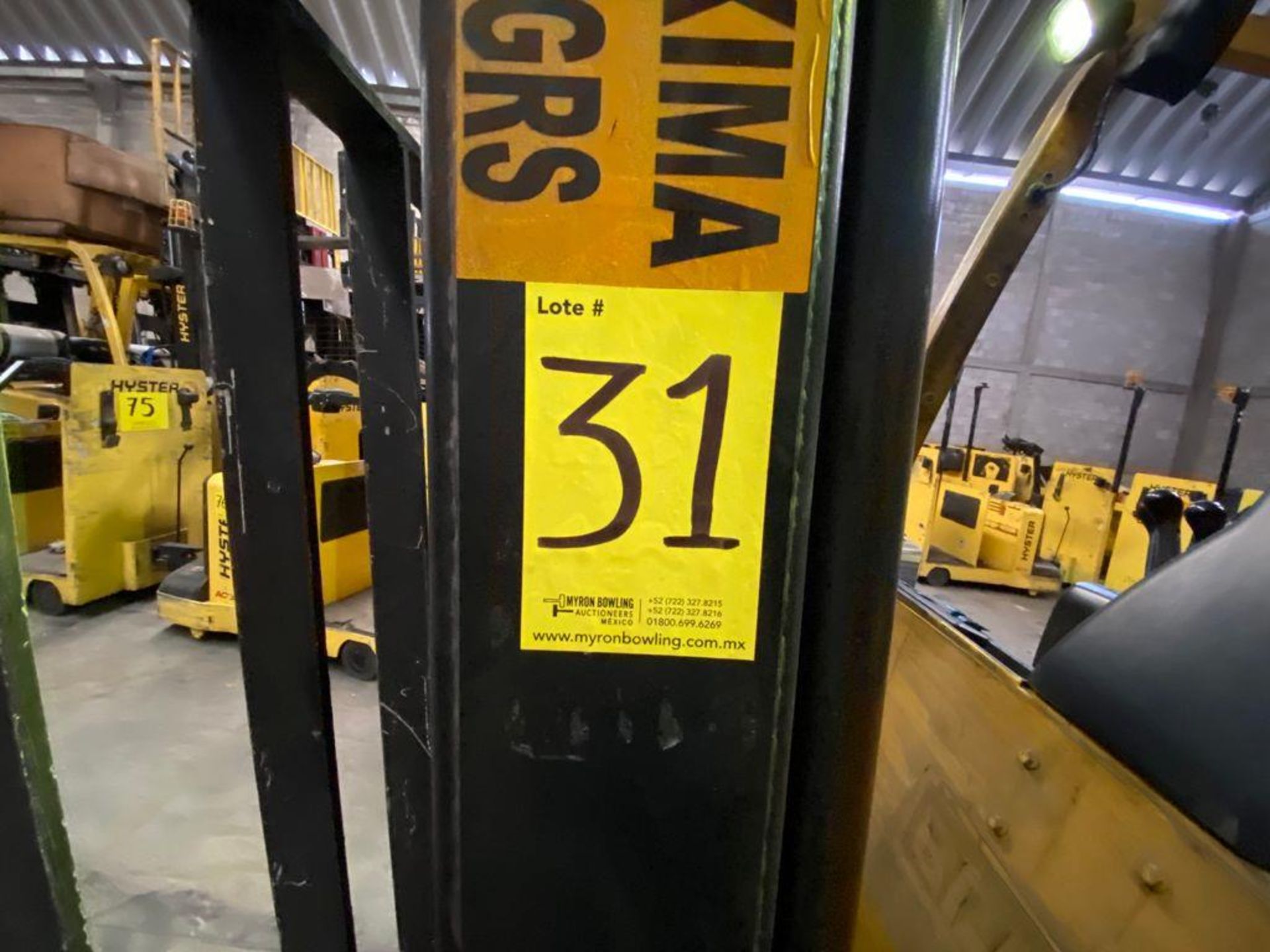 Hyster Electric Forklift, Model E50XN, S/N A268N20454P, Year 2016, 4750 lb capacity - Image 31 of 31