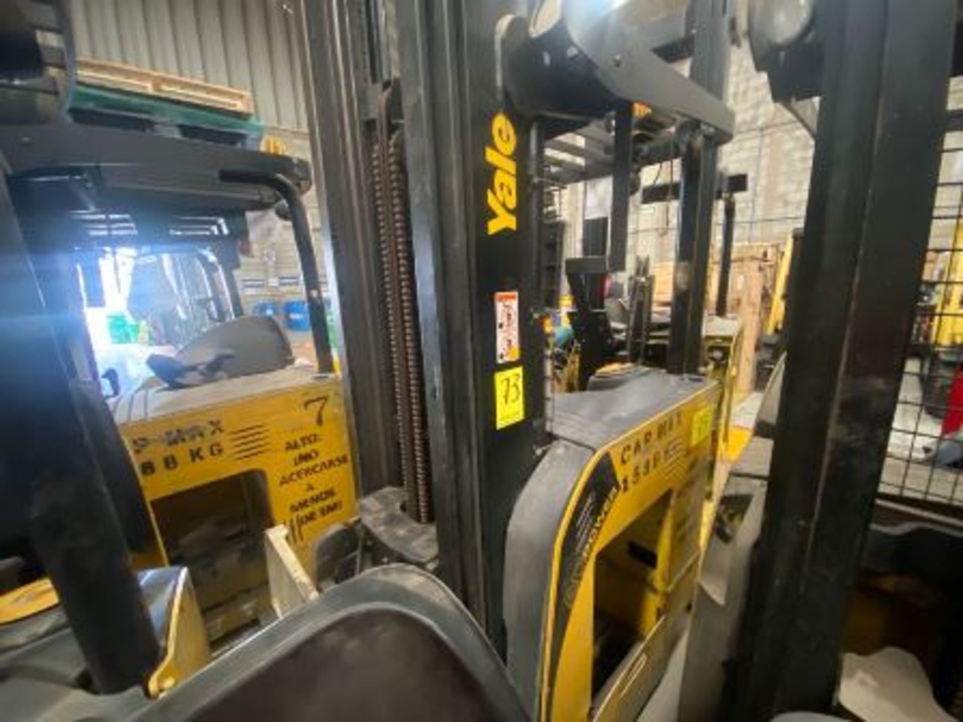 Yale Electric Forklift, Model NDR035EANL36TE157, S/N C861N03079H, Year 2010, 3500 lb capacity - Image 20 of 62