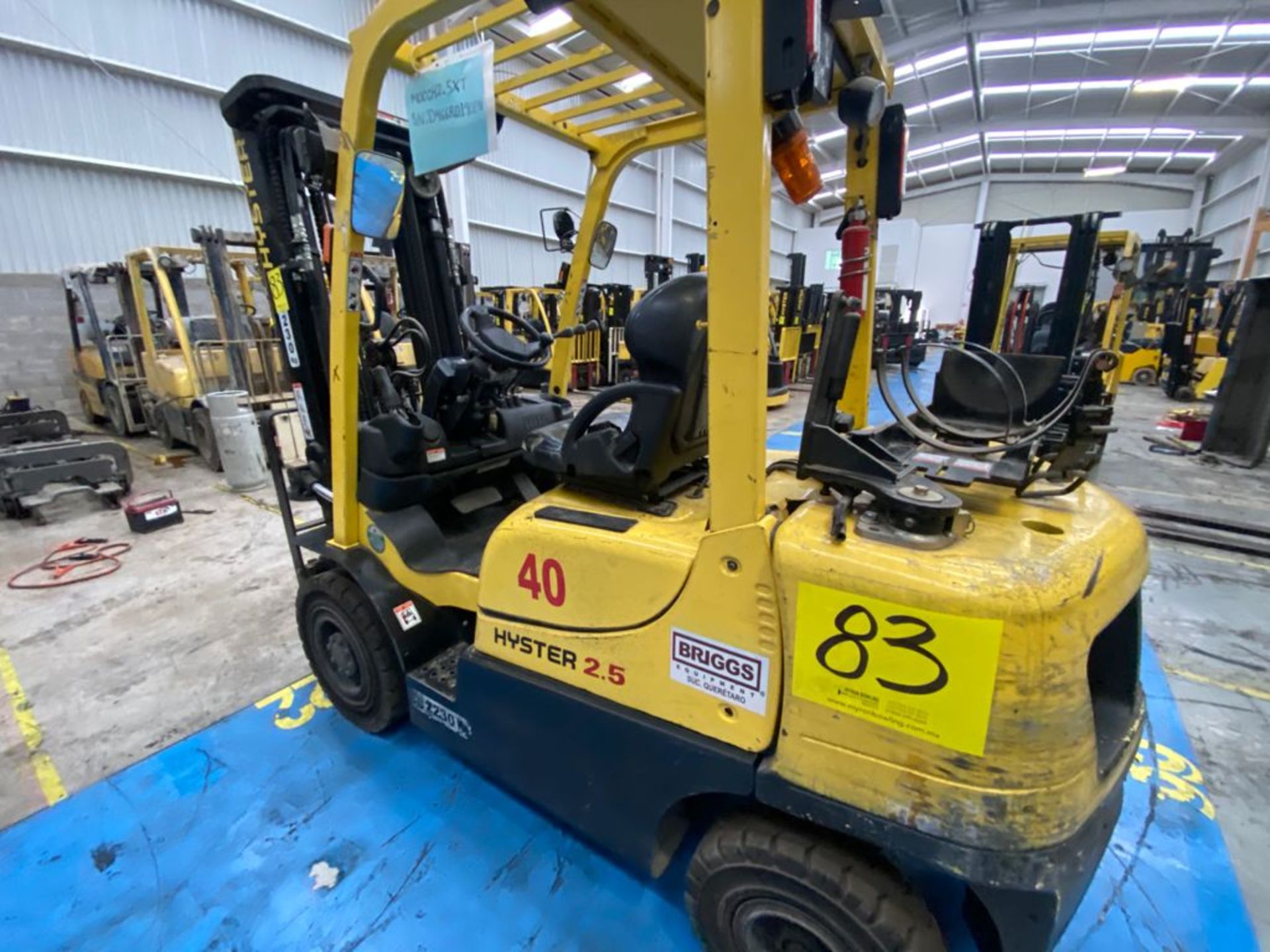 Hyster Forklift, Model H2.5XT, S/N D466R01902N, Year 2015, 5000 lb capacity - Image 29 of 44