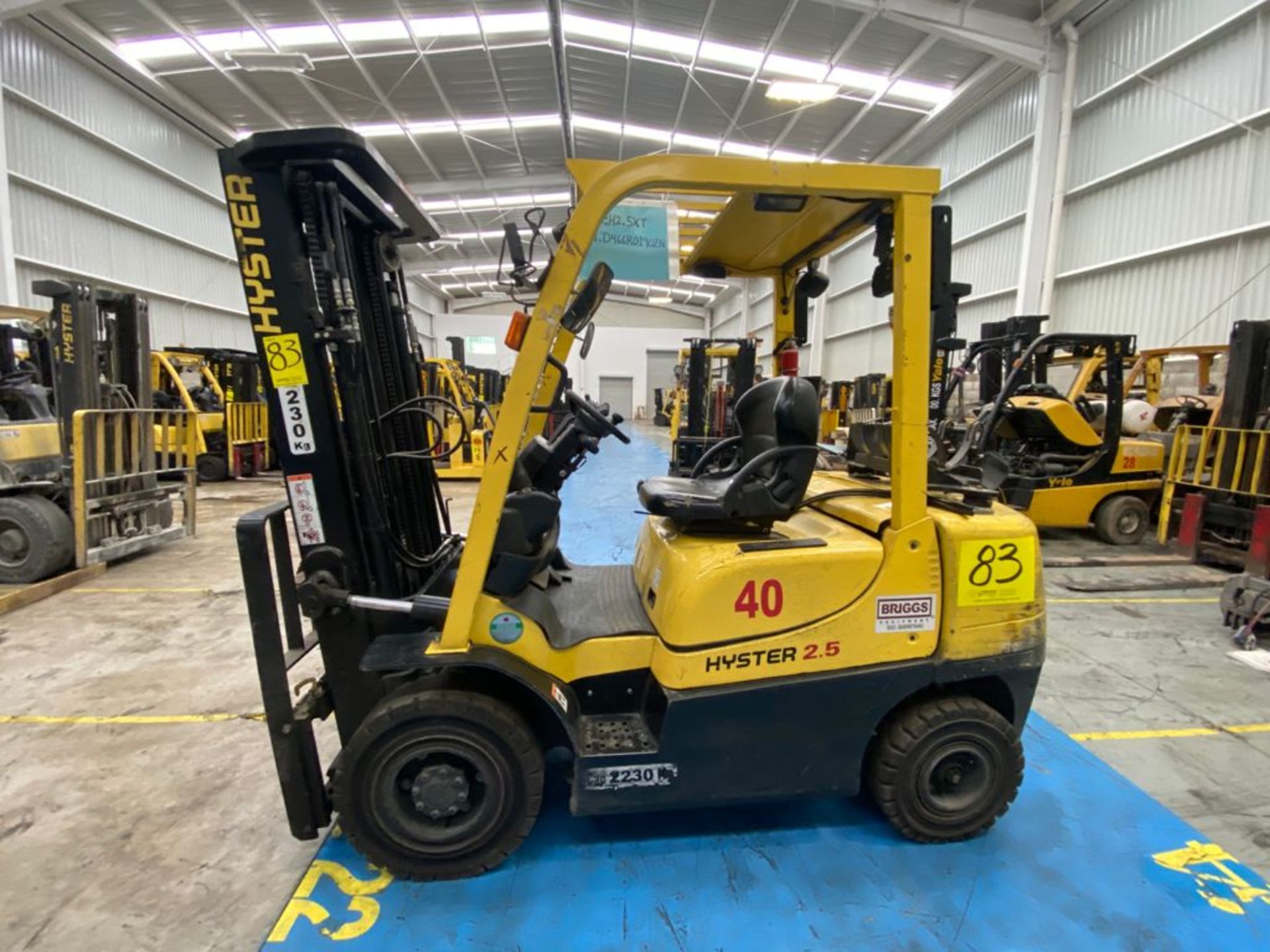 Hyster Forklift, Model H2.5XT, S/N D466R01902N, Year 2015, 5000 lb capacity - Image 23 of 44