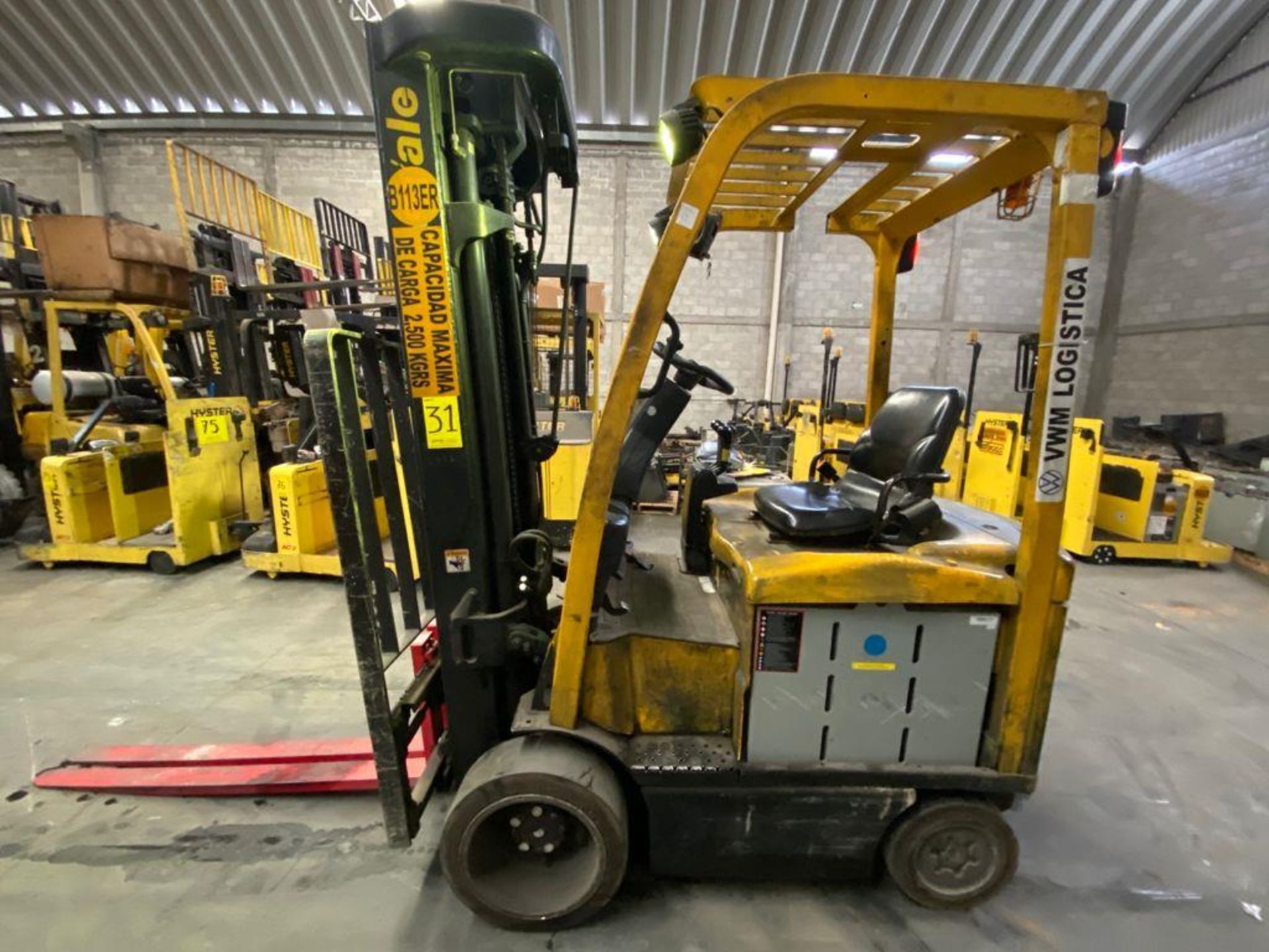 Hyster Electric Forklift, Model E50XN, S/N A268N20454P, Year 2016, 4750 lb capacity - Image 4 of 31