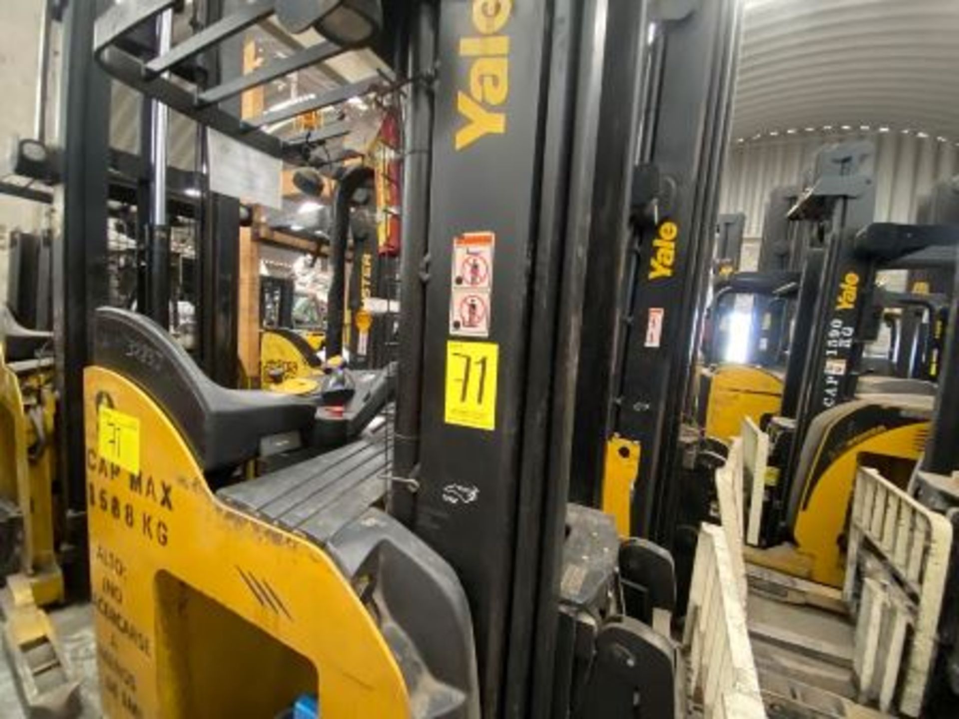 Yale Electric Forklift, Model NDR035EANL36TE157, S/N C861N03283J, Year 2011, 3500 lb capacity - Image 15 of 43