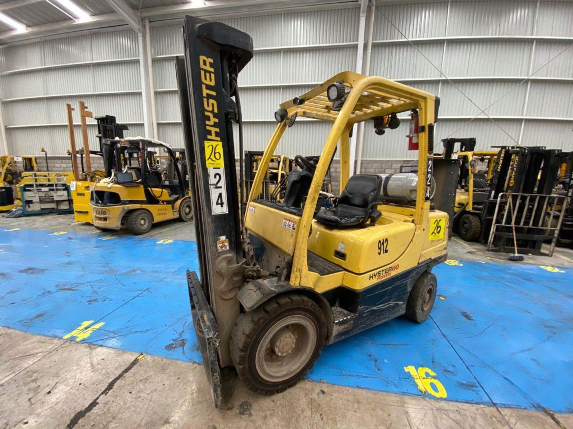 Hyster Forklift, Model H60FT, S/N P177V06455P, Year 2016, 5750 lb capacity