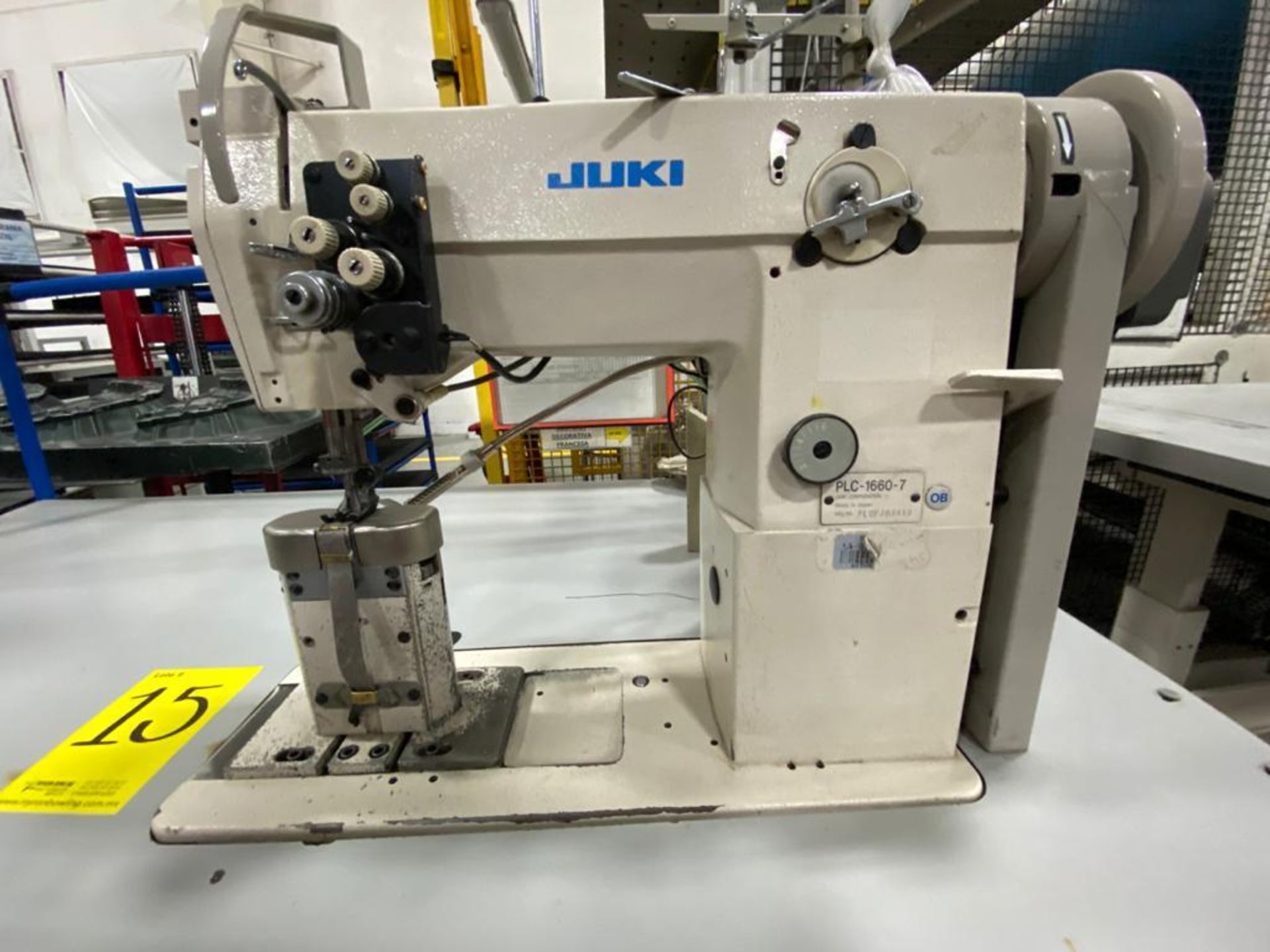 Juki Pole Sewing Machine of two needles, model PLC-1660-7, Serie number PLCFJ03413