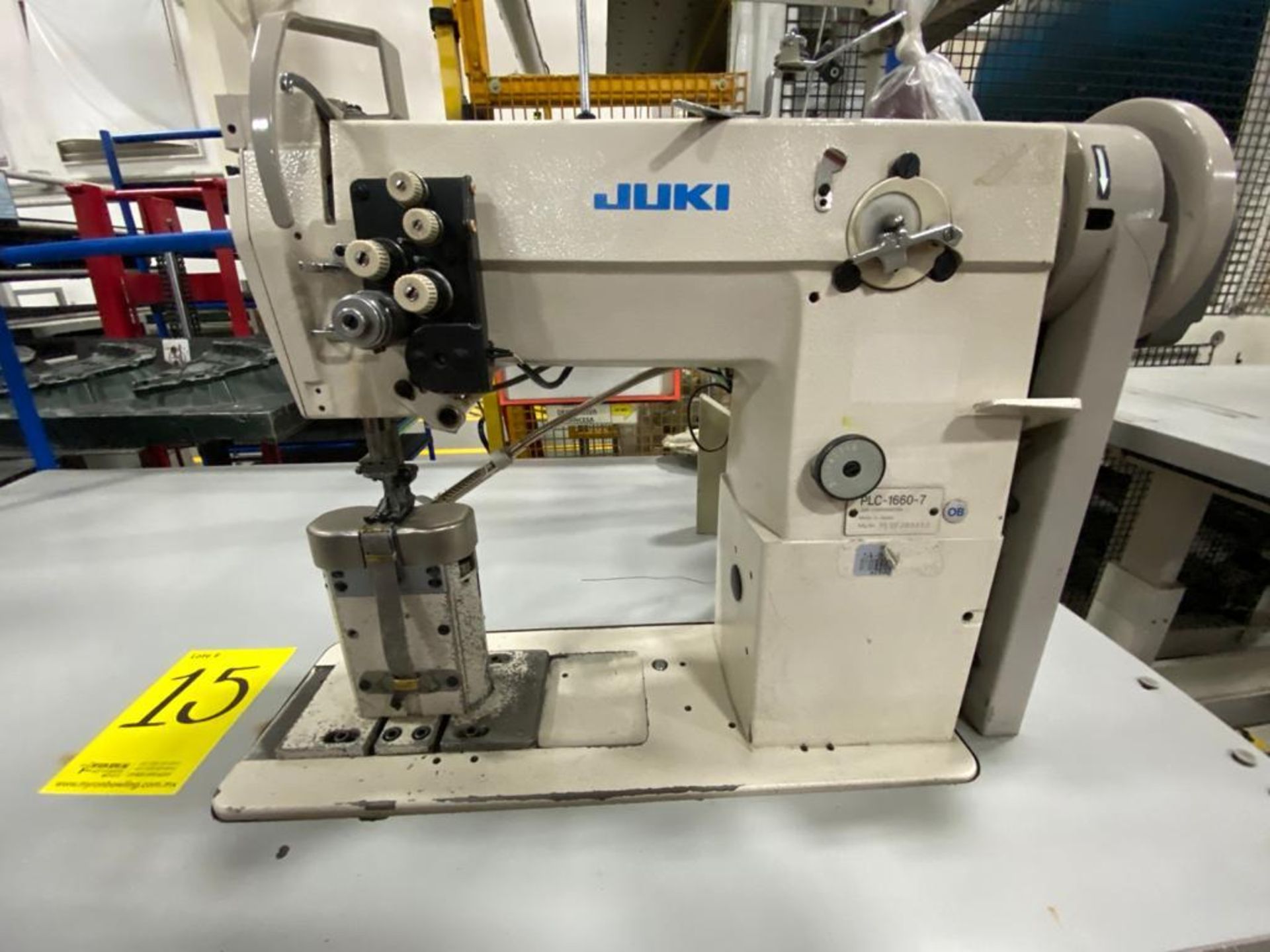 Juki Pole Sewing Machine of two needles, model PLC-1660-7, Serie number PLCFJ03413 - Image 8 of 11
