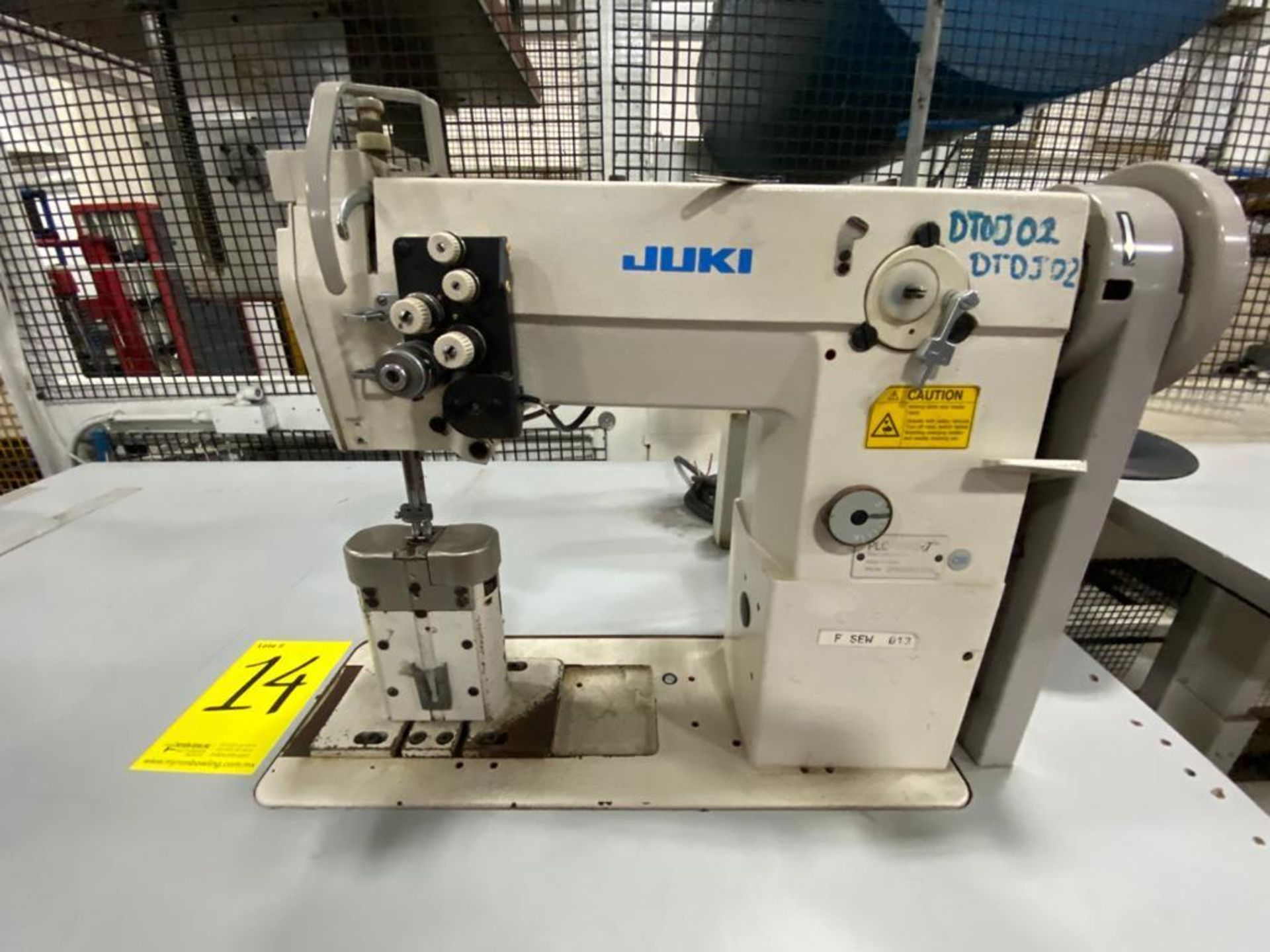 Juki Pole Sewing Machine of two needles, model PLC-1660-7, Serie number 3P0XG01370