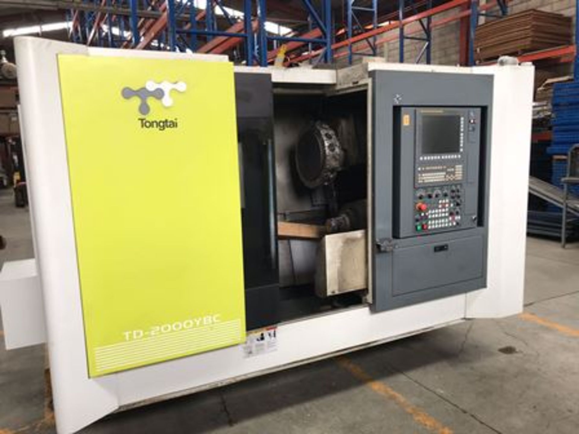 TongTai CNC lathe, Model TD-2000YBC, S/N 37898, with 16 tool holder turret, year 2016