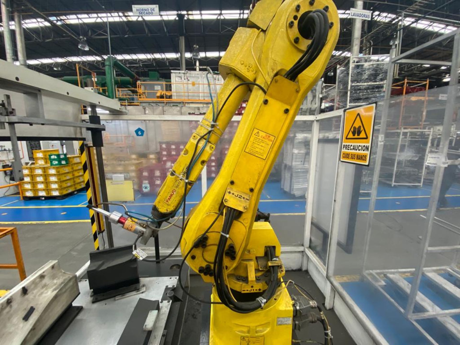 Welding cell in steel square profile structure, equipped with Fanuc articulated Robot, - Image 4 of 53