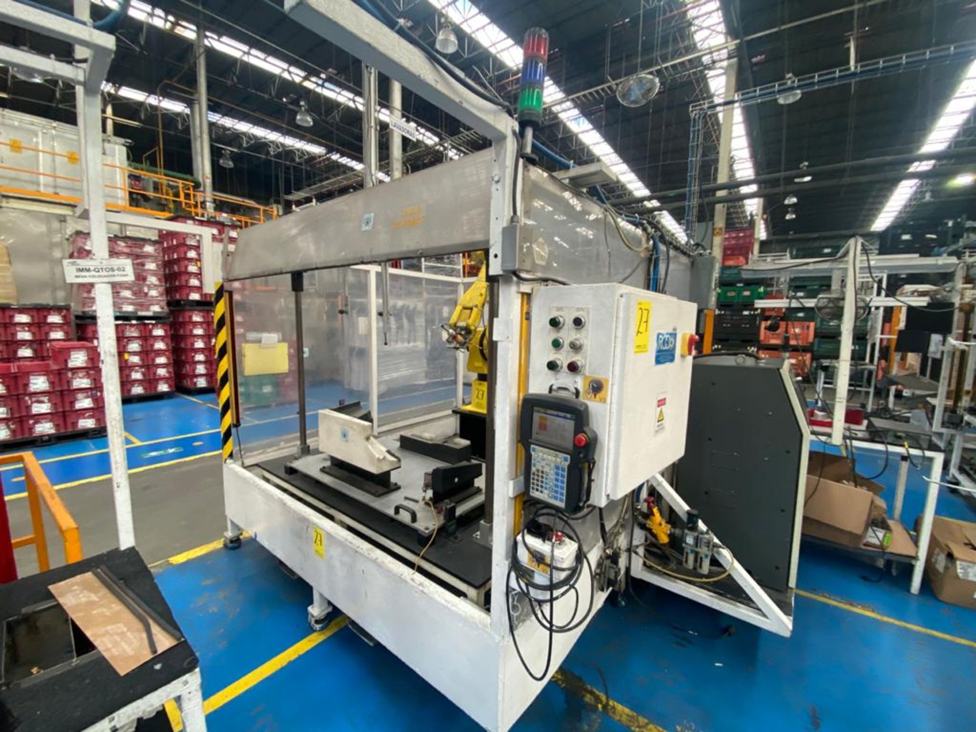 Welding cell in steel square profile structure, equipped with Fanuc articulated Robot, - Image 17 of 53