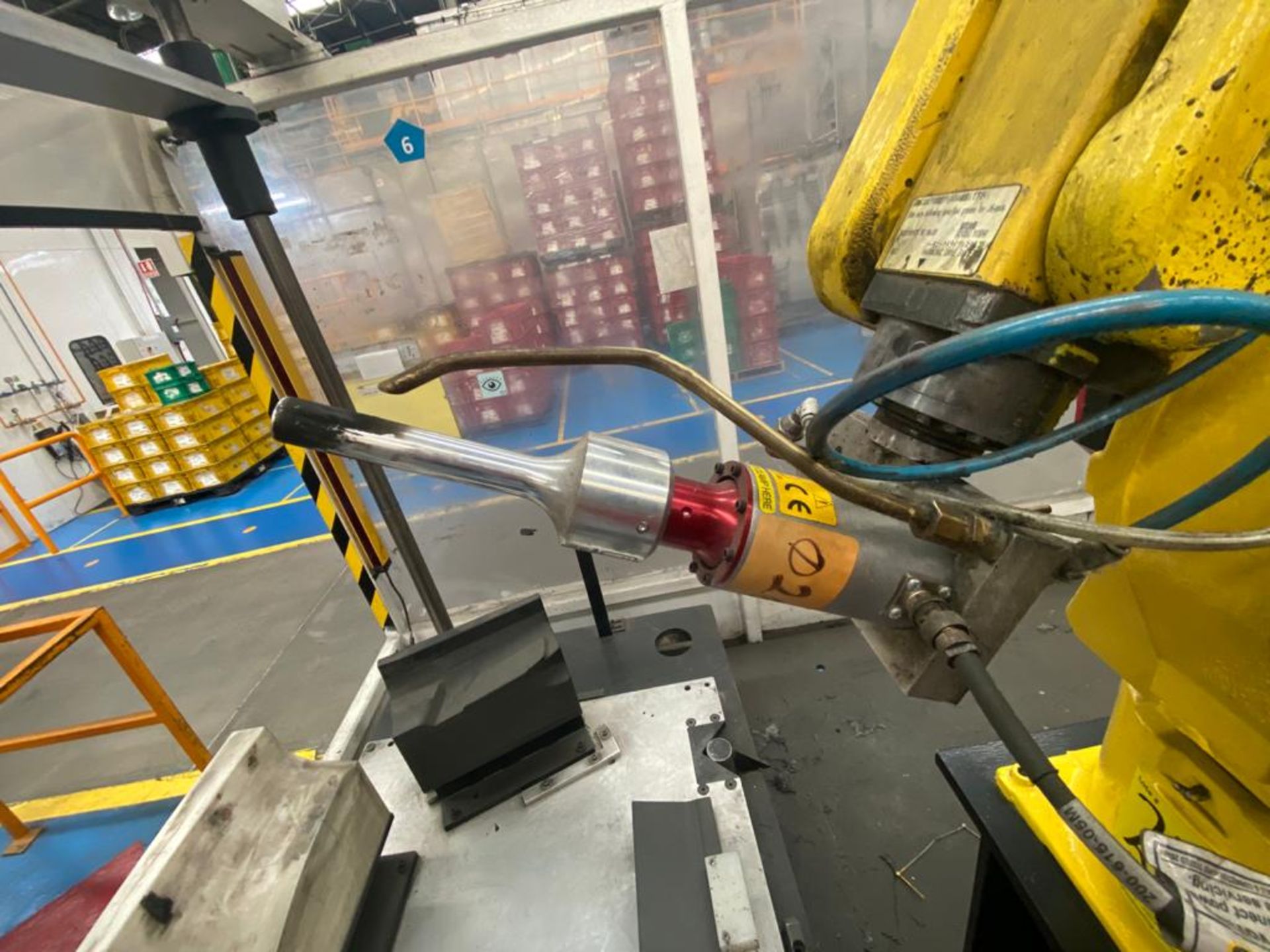 Welding cell in steel square profile structure, equipped with Fanuc articulated Robot, - Image 9 of 53