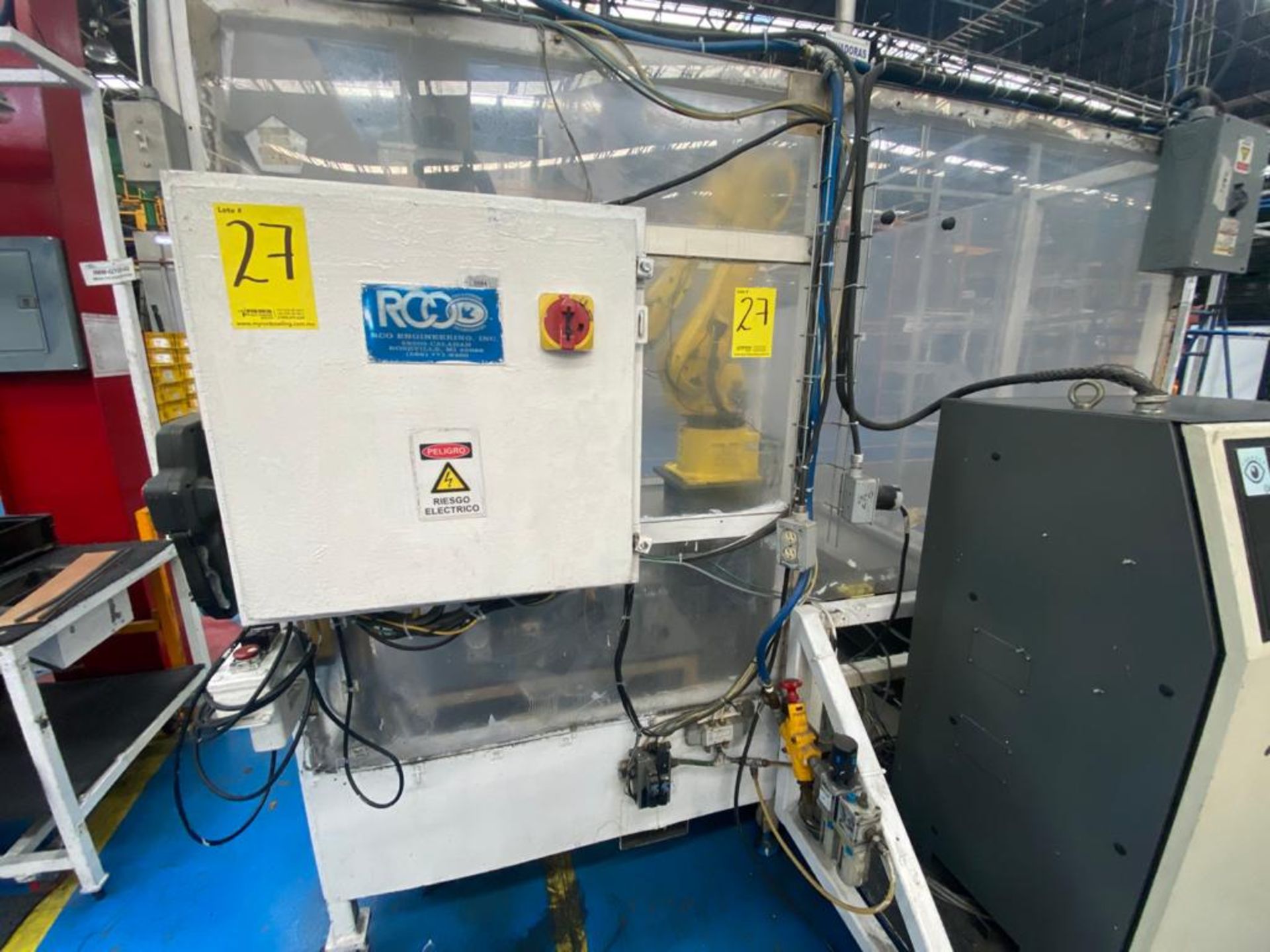 Welding cell in steel square profile structure, equipped with Fanuc articulated Robot, - Image 45 of 53