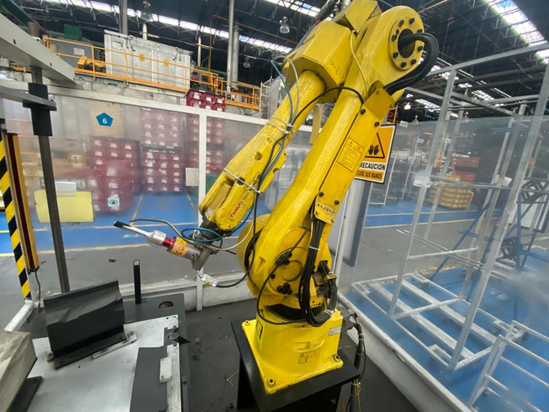 Welding cell in steel square profile structure, equipped with Fanuc articulated Robot, - Image 5 of 53