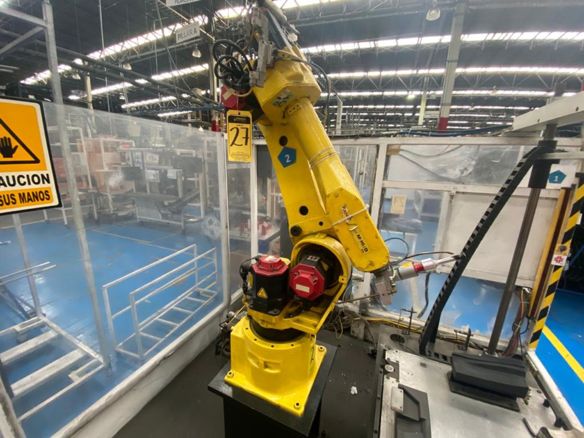 Welding cell in steel square profile structure, equipped with Fanuc articulated Robot, - Image 2 of 53