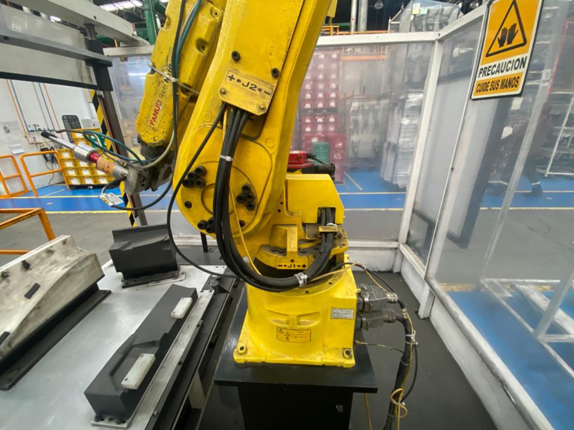 Welding cell in steel square profile structure, equipped with Fanuc articulated Robot, - Image 8 of 53