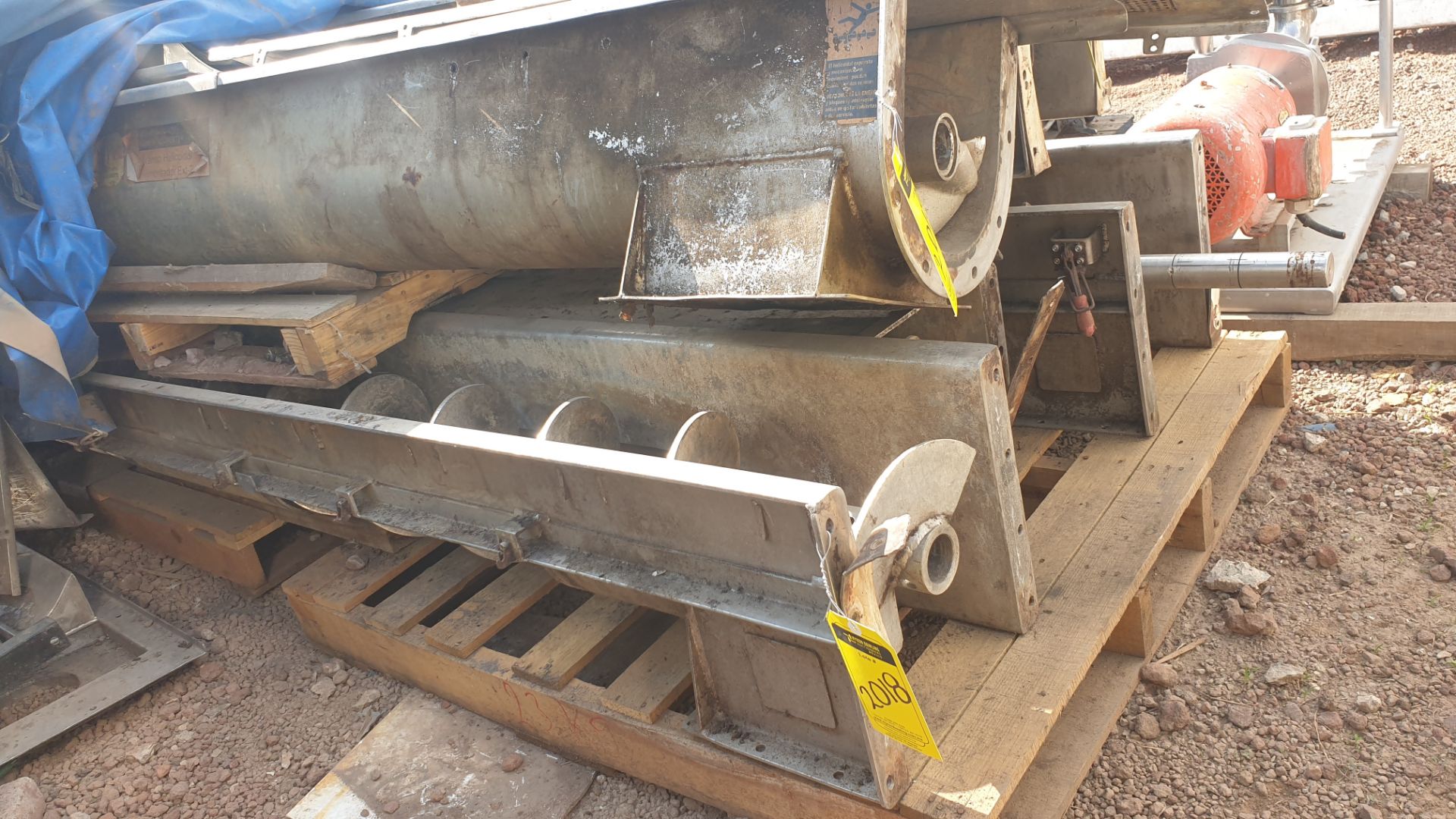 5 staineless steel screw feeder conveyors. Please inspect - Image 12 of 12