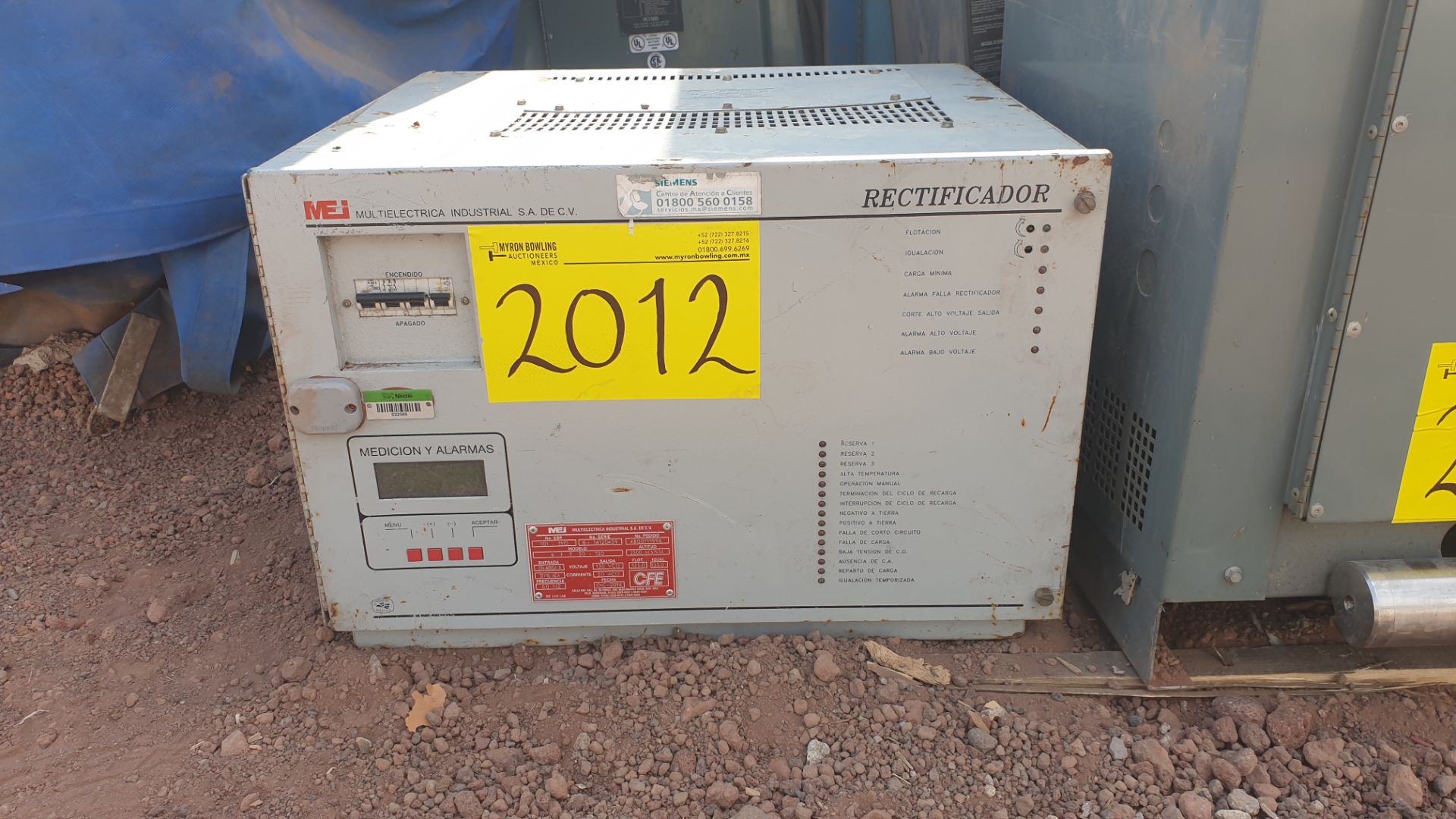 1 MEI Rectifier charger model KFT50130 N/S B14120459 220-440V year 2014 - Image 10 of 11
