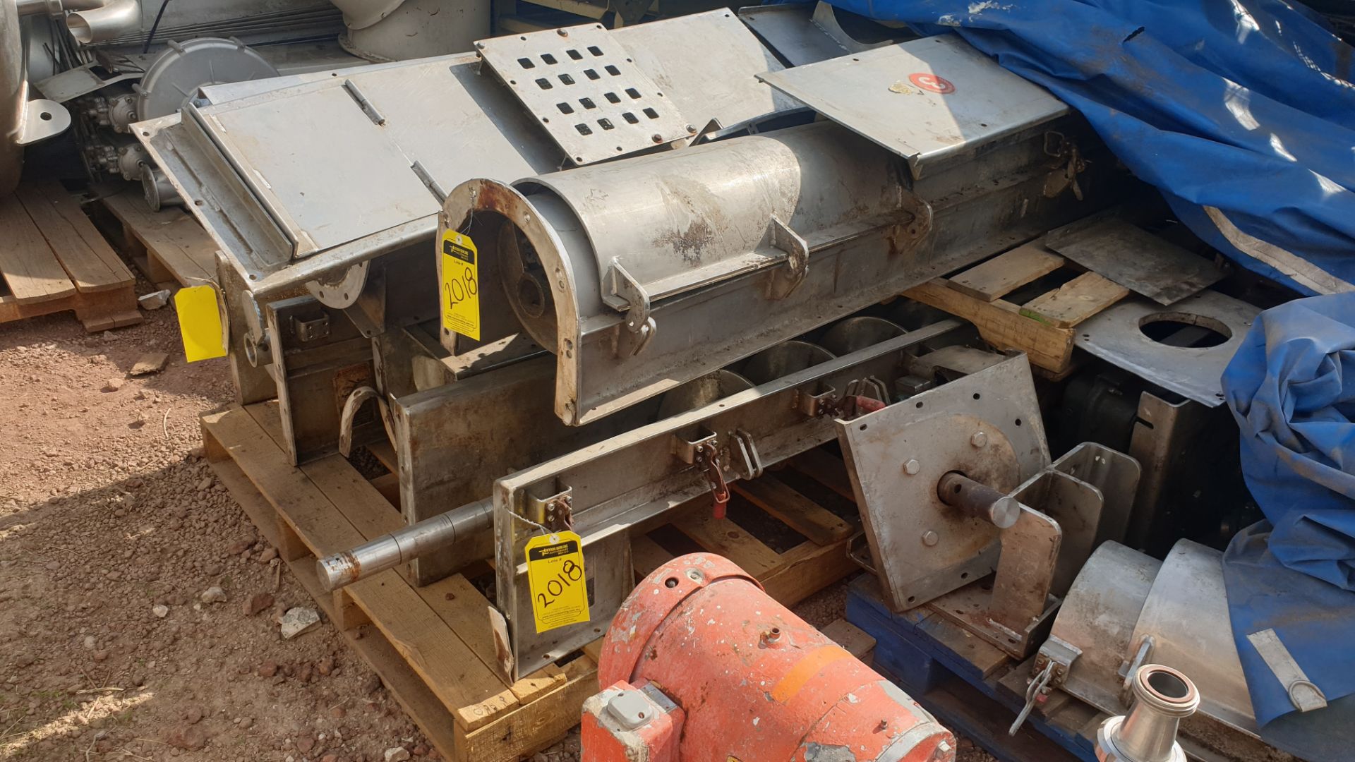 5 staineless steel screw feeder conveyors. Please inspect - Image 5 of 12