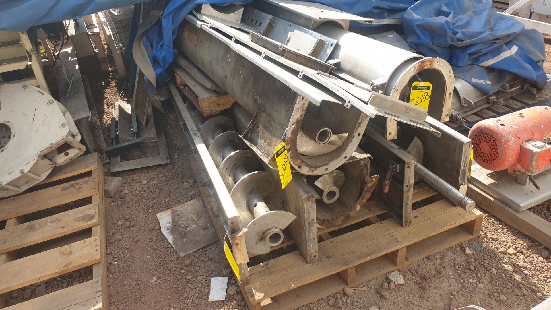 5 staineless steel screw feeder conveyors. Please inspect - Image 9 of 12