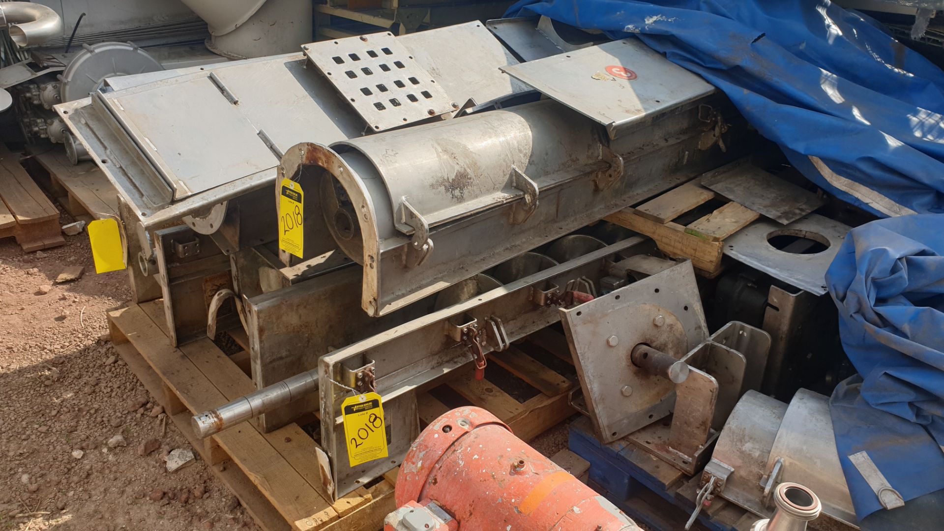 5 staineless steel screw feeder conveyors. Please inspect - Image 3 of 12