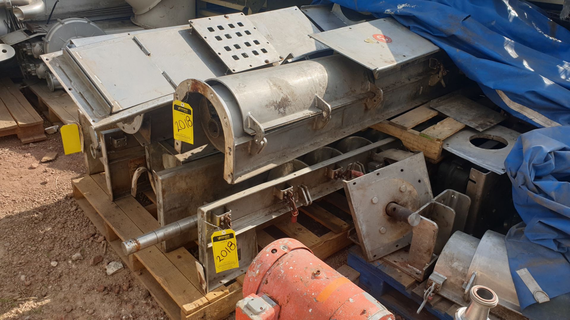 5 staineless steel screw feeder conveyors. Please inspect - Image 4 of 12