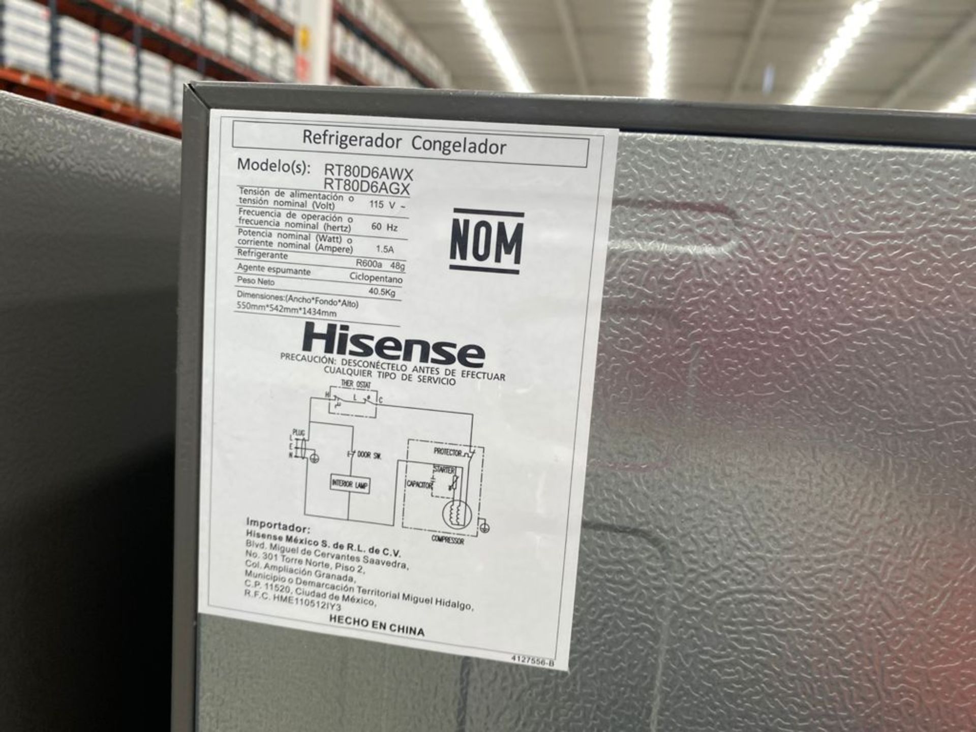 2 Refrigeradores marca Hisense color gris modelo RT80D6AWX - Image 25 of 28