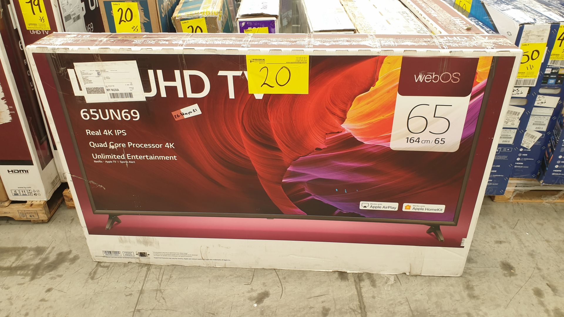 Lote de 3 Pantallas incluye 1 Pantalla marca LG UHD TV de 65" - Image 11 of 14