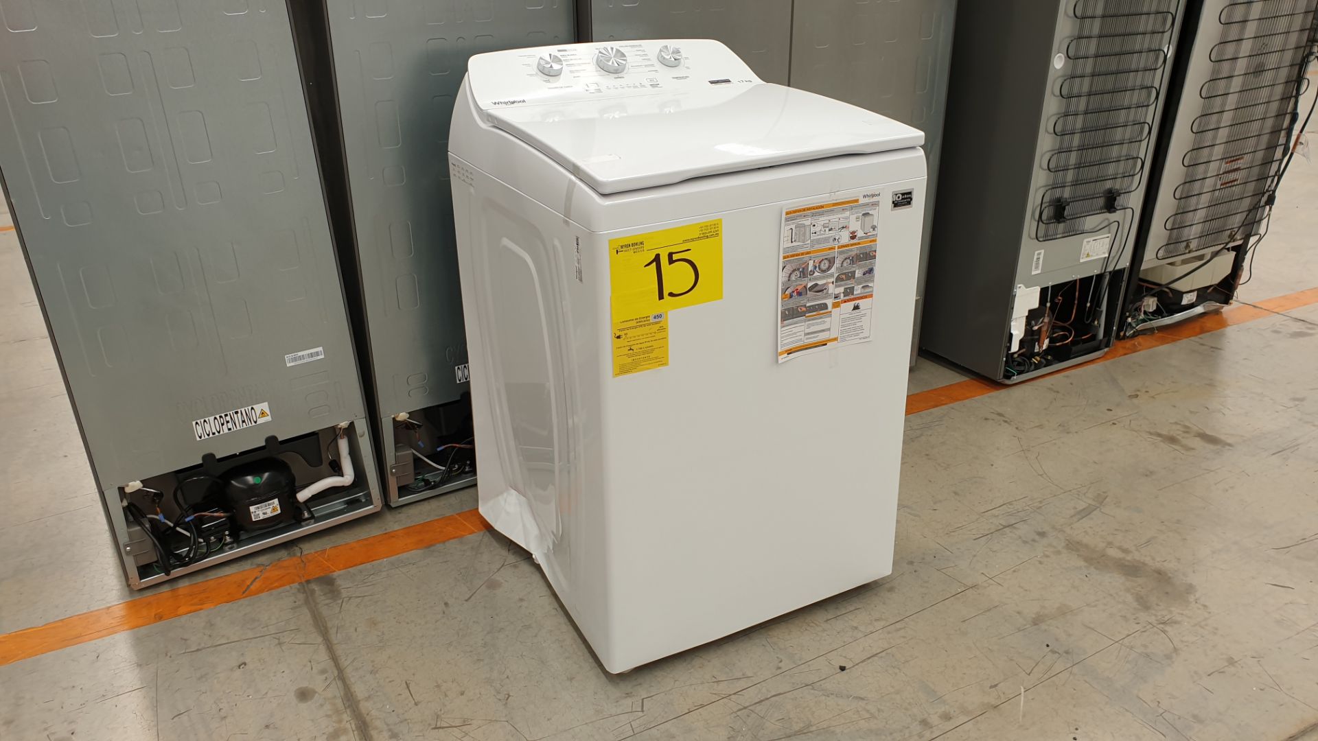 1 Lavadora marca Whirlpool de 17 kilos color blanco modelo 8MWTW1713MJQ0 - Image 3 of 7