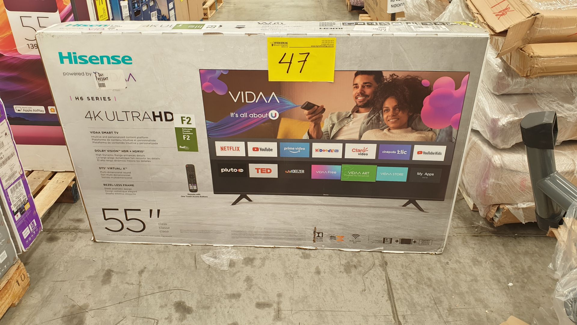 Lote de 3 Pantallas incluye 1 Pantalla 4K ultra HD marca Hisense de 55" - Image 10 of 14