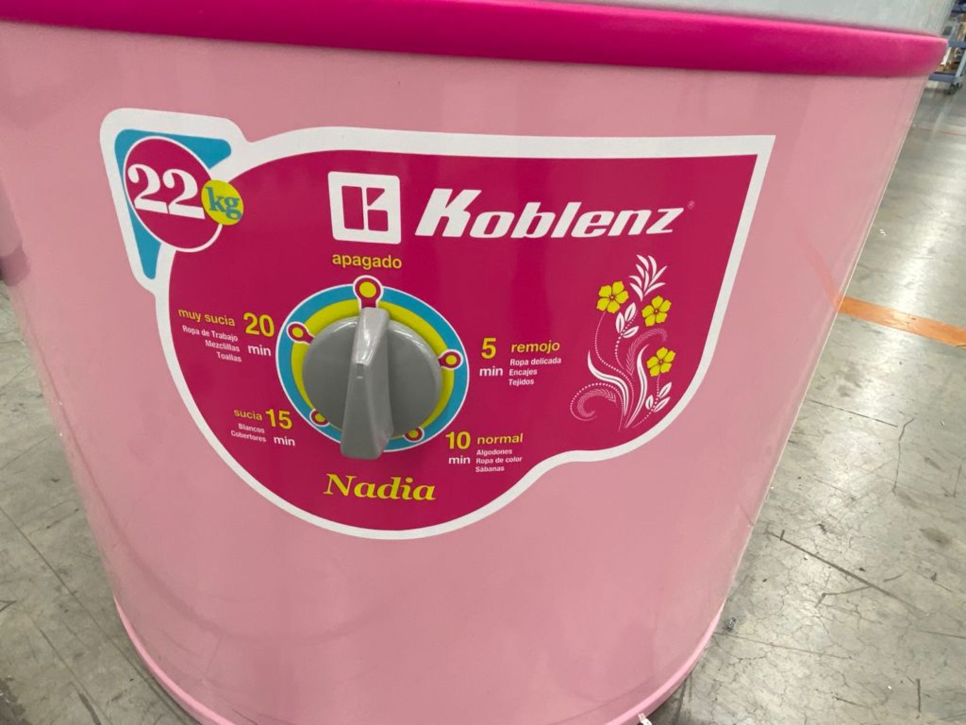 1 Lavadora marca Koblenz de 22 kilos color rosa modelo LRK-2211A - Image 14 of 17