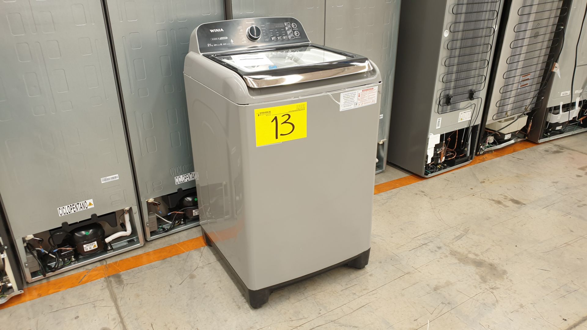 1 Lavadora marca Winia de 21 kilos color gris modelo DWF-DB1B421ABMG1 - Image 3 of 8