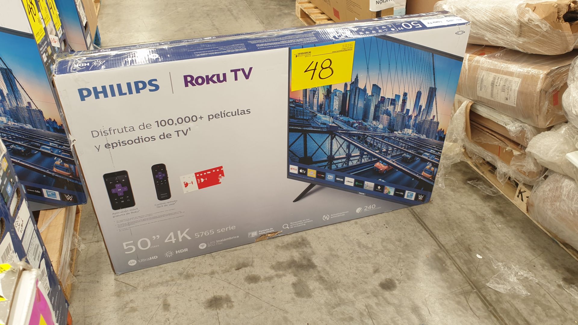 Lote de 3 Pantallas 4K Ultra HD Marca Phillips de 50" pulgadas modelo 50PFL5765/F8 - Image 8 of 14