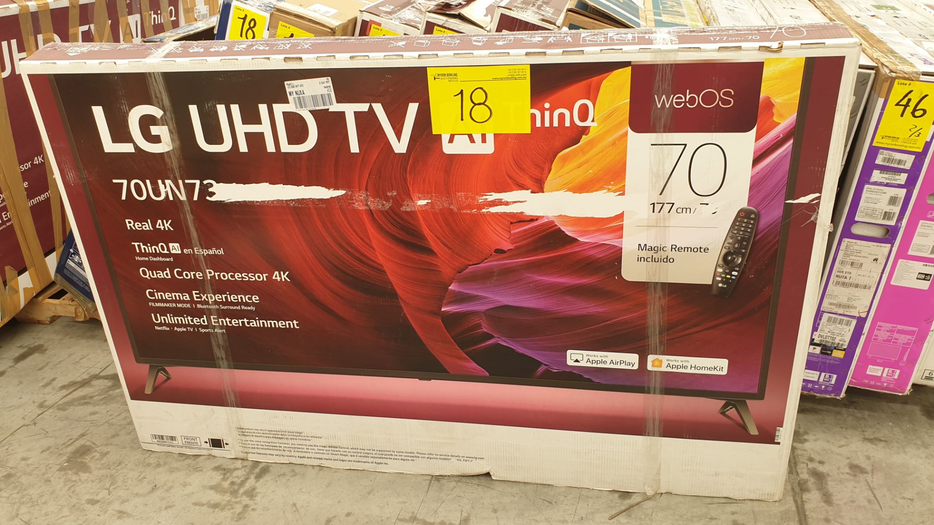 Lote de 3 Pantallas incluye 2 Pantalla marca Phillips Roku TV 4k de 70" - Image 9 of 10