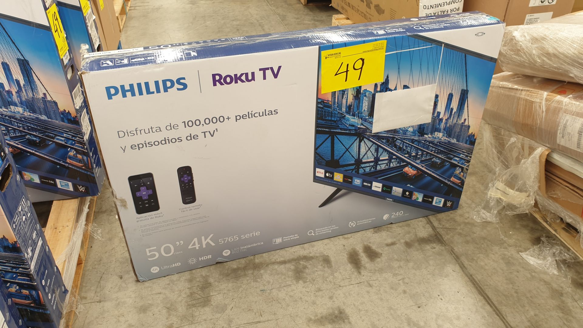 Lote de 3 Pantallas 4K Ultra HD Marca Phillips de 50" pulgadas modelo 50PFL5765/F8 - Image 13 of 14