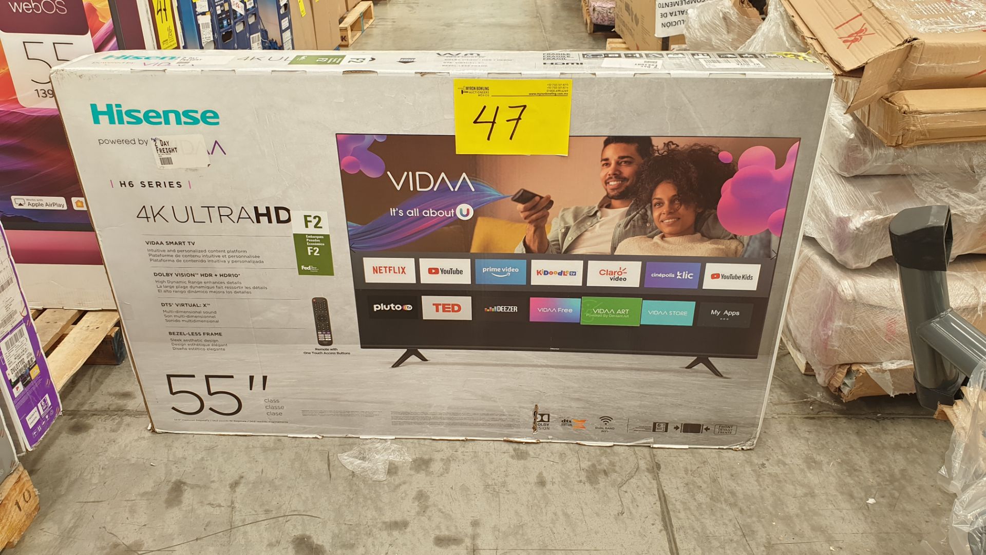 Lote de 3 Pantallas incluye 1 Pantalla 4K ultra HD marca Hisense de 55" - Image 11 of 14