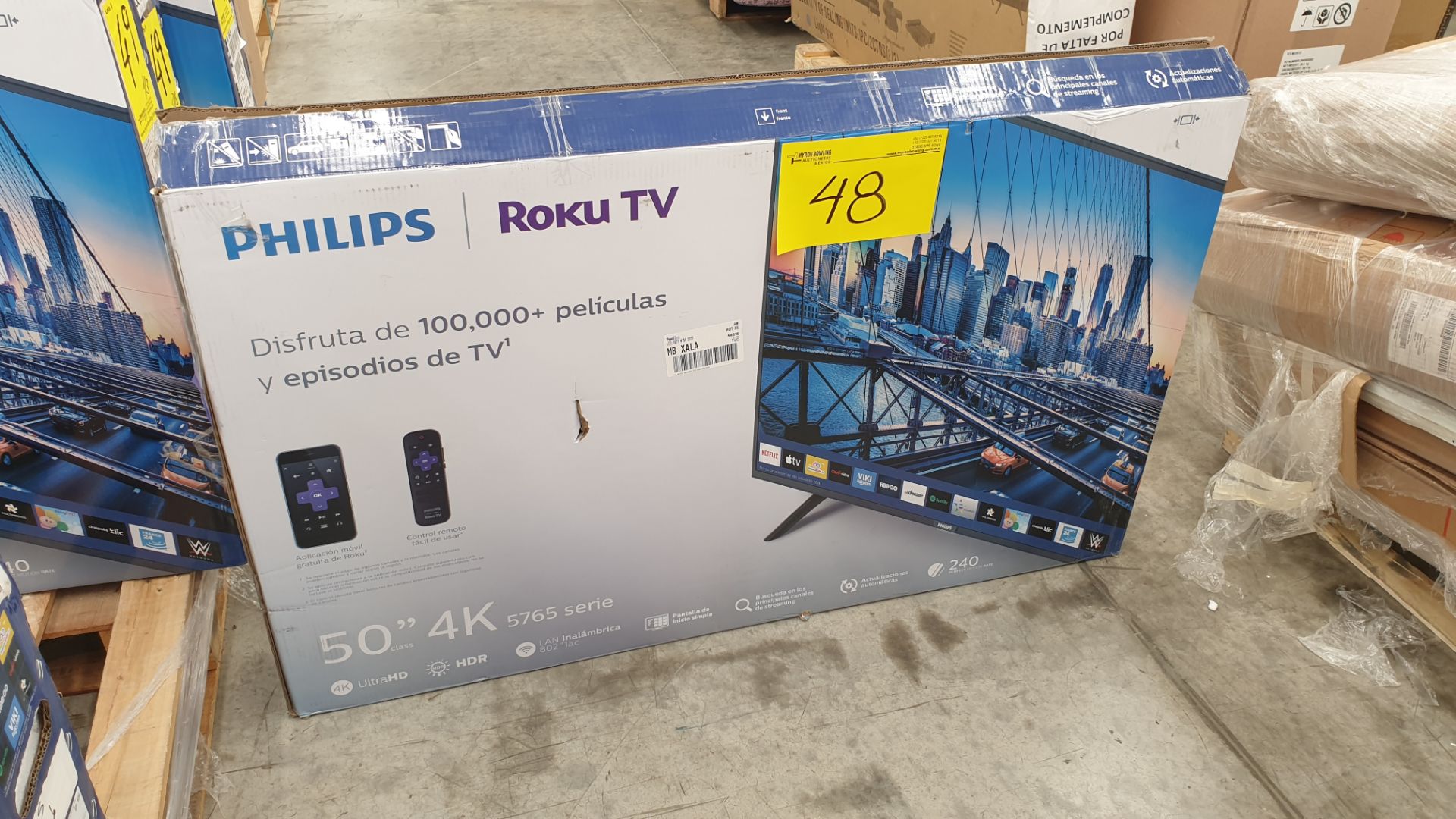 Lote de 3 Pantallas 4K Ultra HD Marca Phillips de 50" pulgadas modelo 50PFL5765/F8 - Image 5 of 14