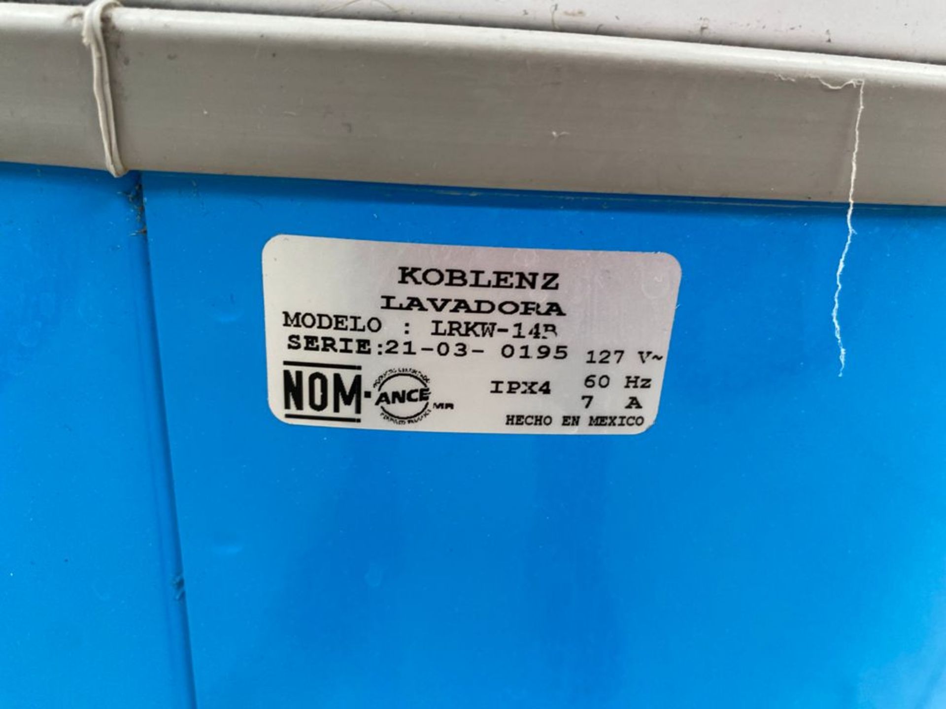 1 Lavadora marca Koblenz de 14 kilos color azul modelo LRKW-14B - Image 15 of 17