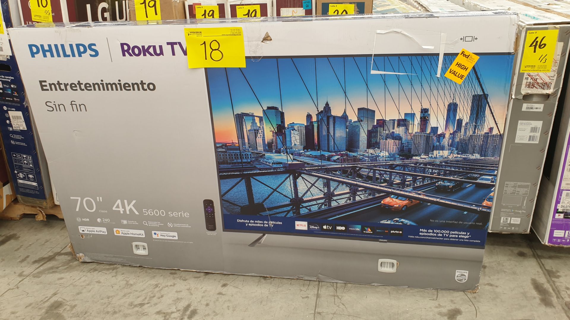 Lote de 3 Pantallas incluye 2 Pantalla marca Phillips Roku TV 4k de 70" - Image 6 of 10