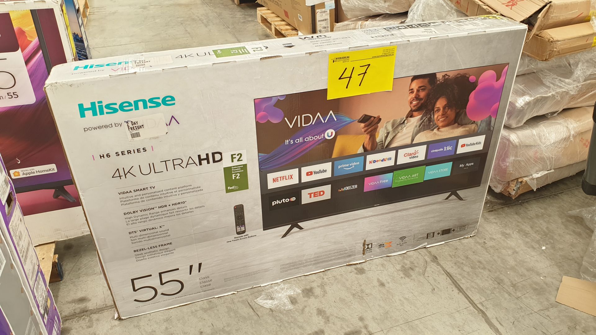 Lote de 3 Pantallas incluye 1 Pantalla 4K ultra HD marca Hisense de 55" - Image 14 of 14