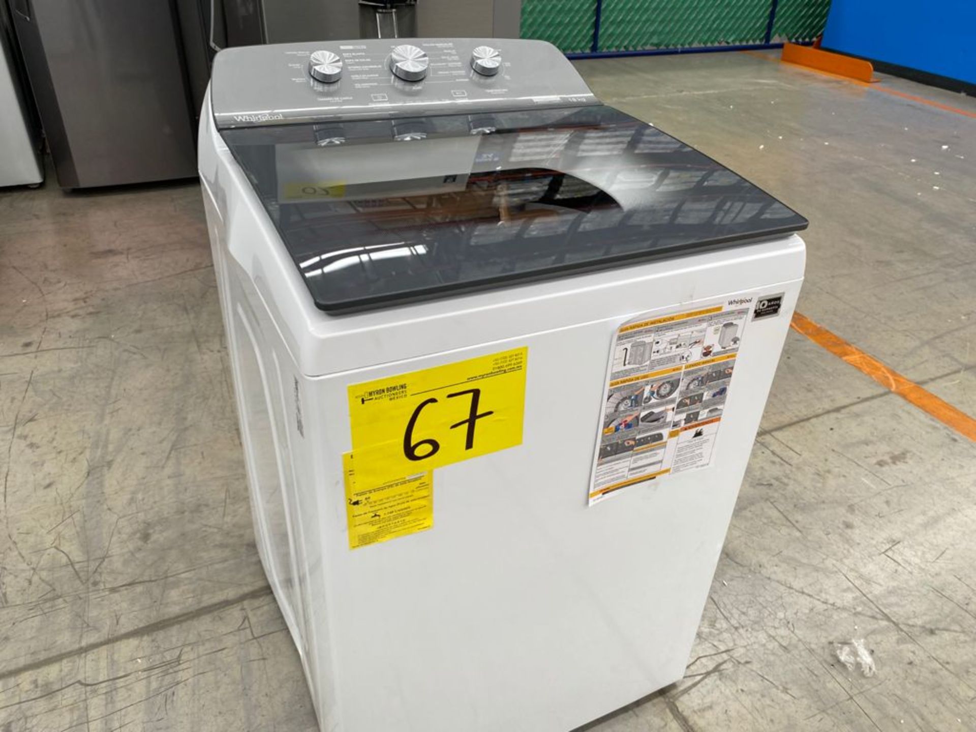 1 Lavadora marca Whirlpool de 18 kilos color blanco modelo 8MWTW1823WJM0 - Image 15 of 20