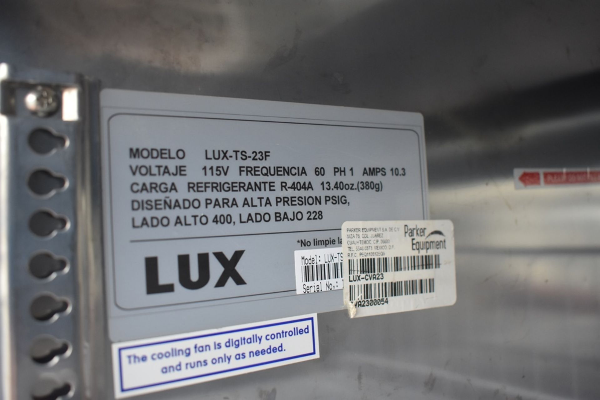 Congelador Vertical De Una Puerta En Acabado Acero Inoxidable Marca Lux, Modelo Lux-Ts-23f, De Medi - Image 17 of 18